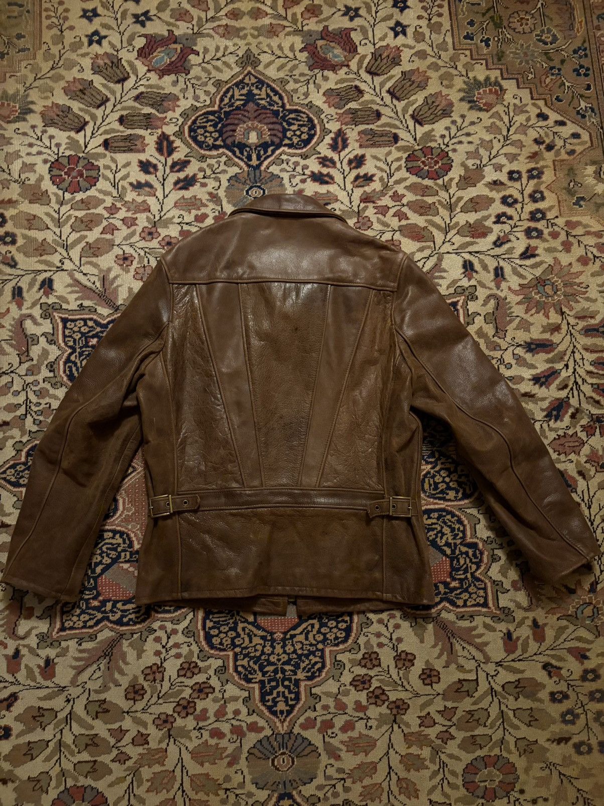 Schott Schott Men’s Waxy Buffalo Leather Sunset Jacket #543 Size US M / EU 48-50 / 2 - 3 Thumbnail