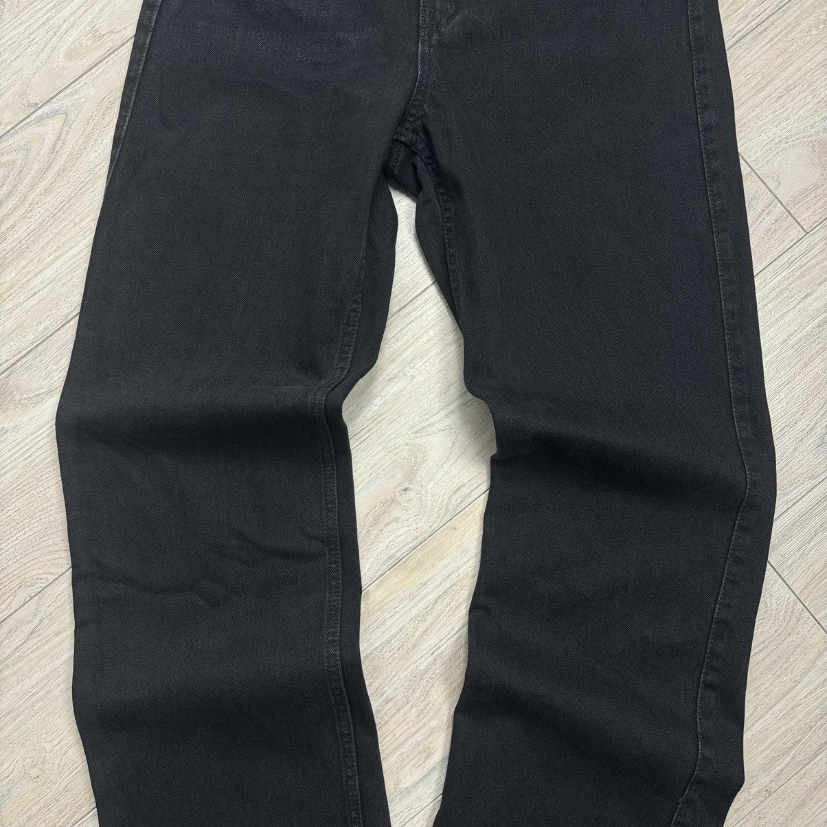 Other Rare Weekday Rowe Extra High Straight Black Denim Jeans Size US 30 / EU 46 - 7 Thumbnail