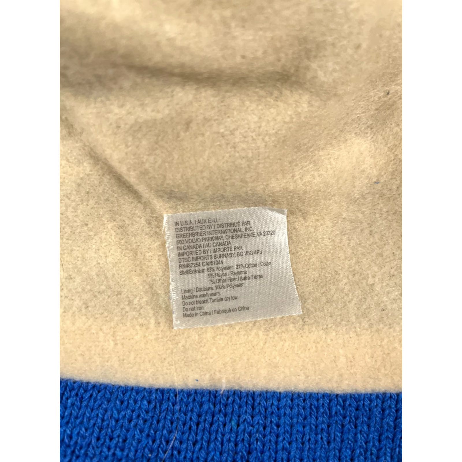 Vintage Juncture Beanie Toque Adult One Size Blue Knit Polyester Fair Isle Pom Ski NEW Size ONE SIZE - 8 Thumbnail