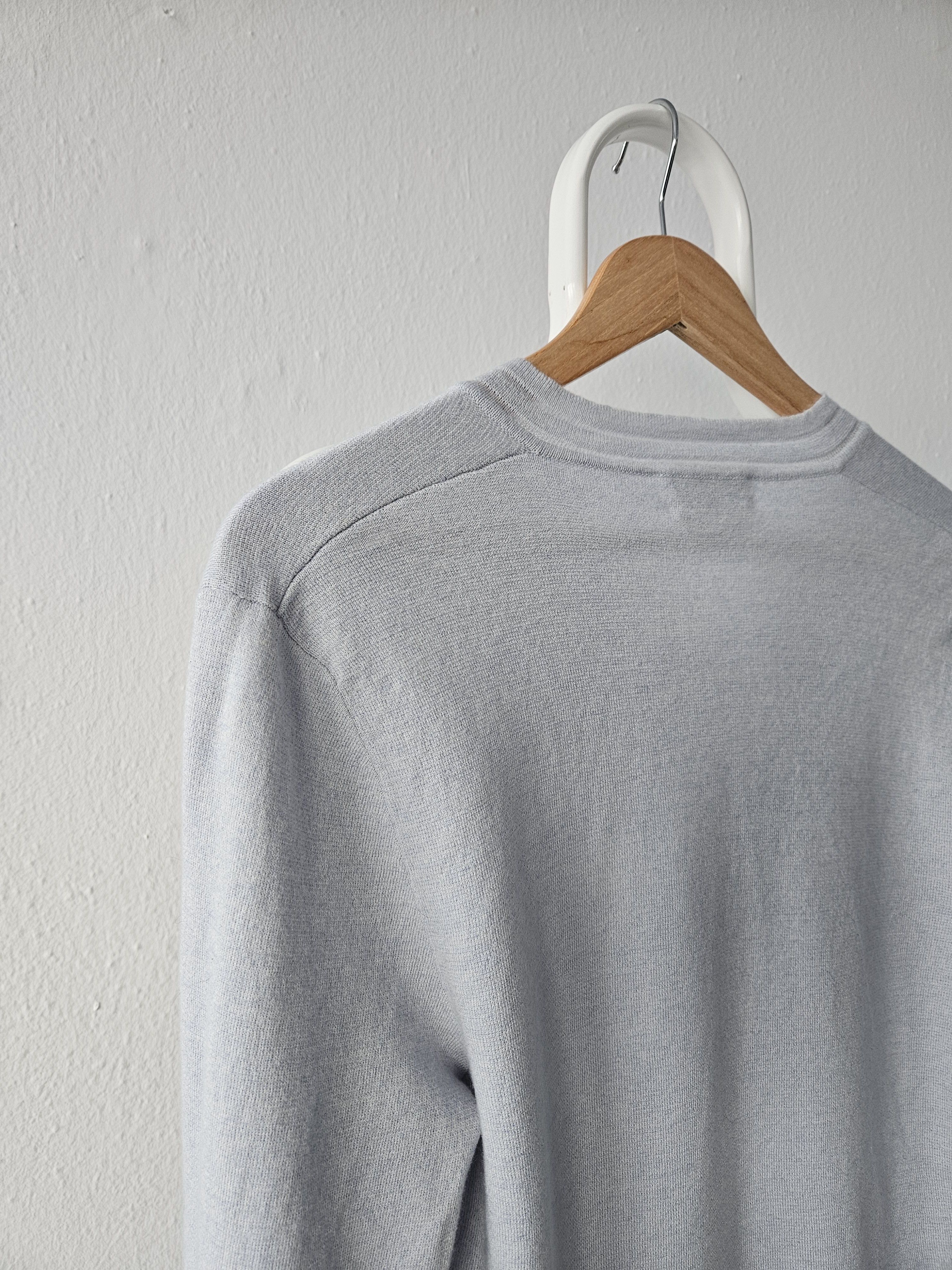 Hermes Vintage Hermes cashmere cotton blend v neck pullover Size M / US 6-8 / IT 42-44 - 7 Thumbnail