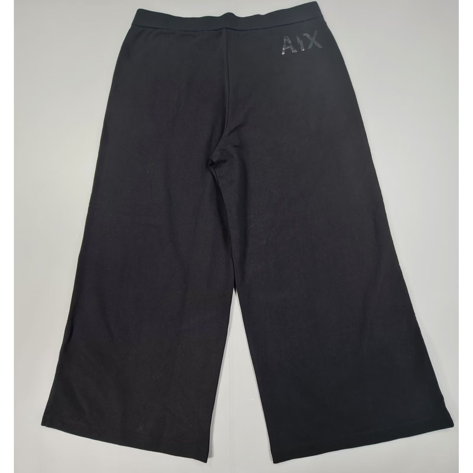 Armani Exchange Armani Exchange Womens Sweatpants Black XL Wide Leg Side Slit Baggy Pants Size 40" / US 18 - 7 Thumbnail