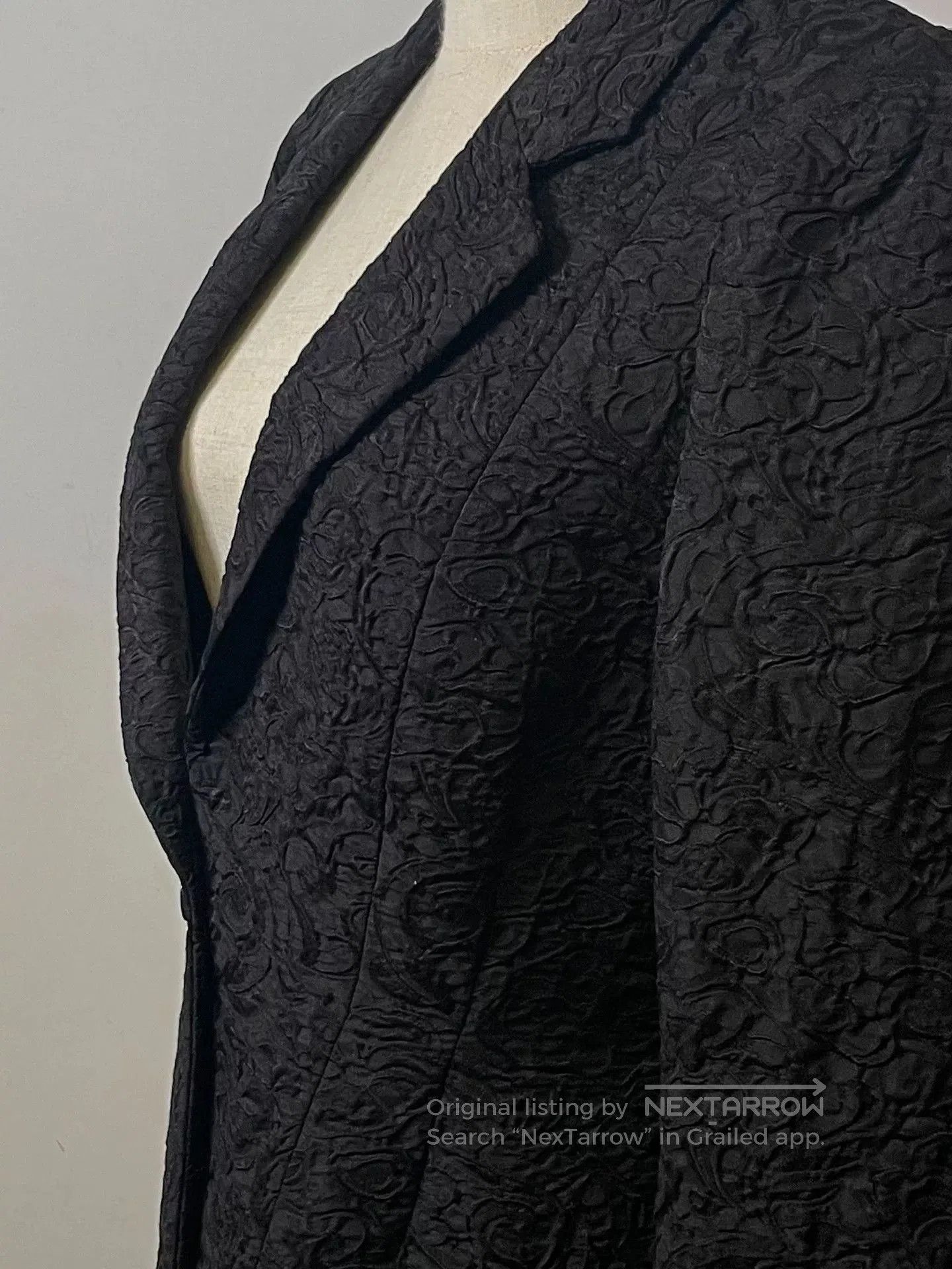 Dries Van Noten Dries Van Noten Black Jacquard Blazer. Size M / US 6-8 / IT 42-44 - 1 Thumbnail
