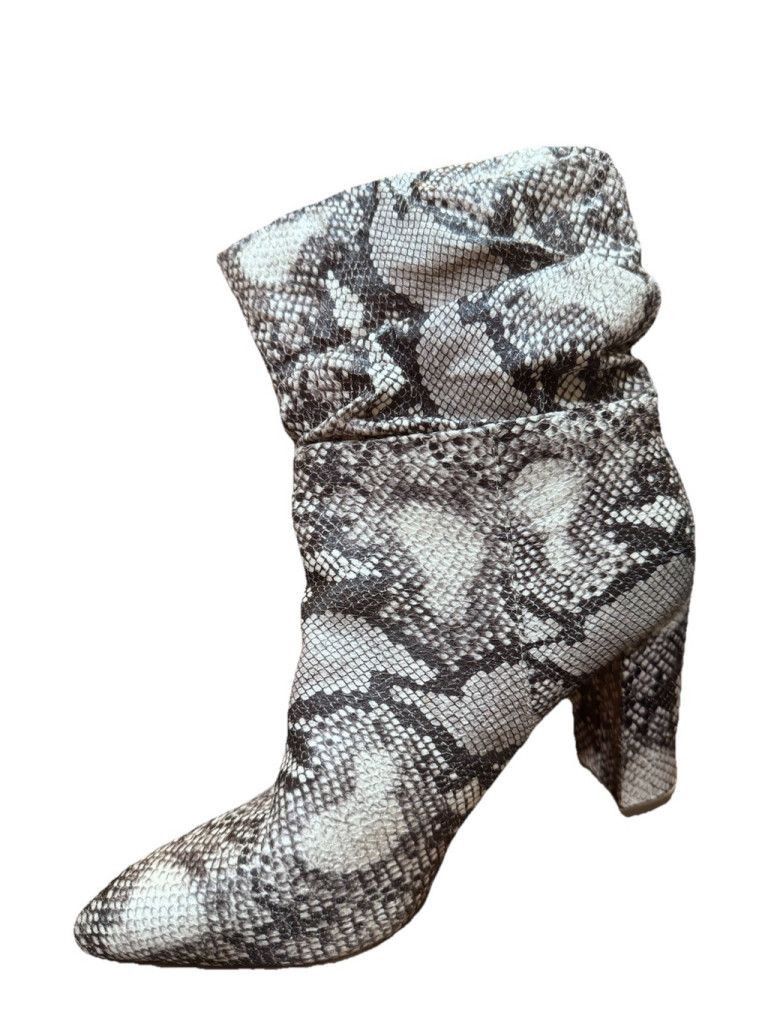 Bebe Bebe Faux Snakeskin Slouch Booties-8M Size US 8 / IT 38 - 8 Thumbnail