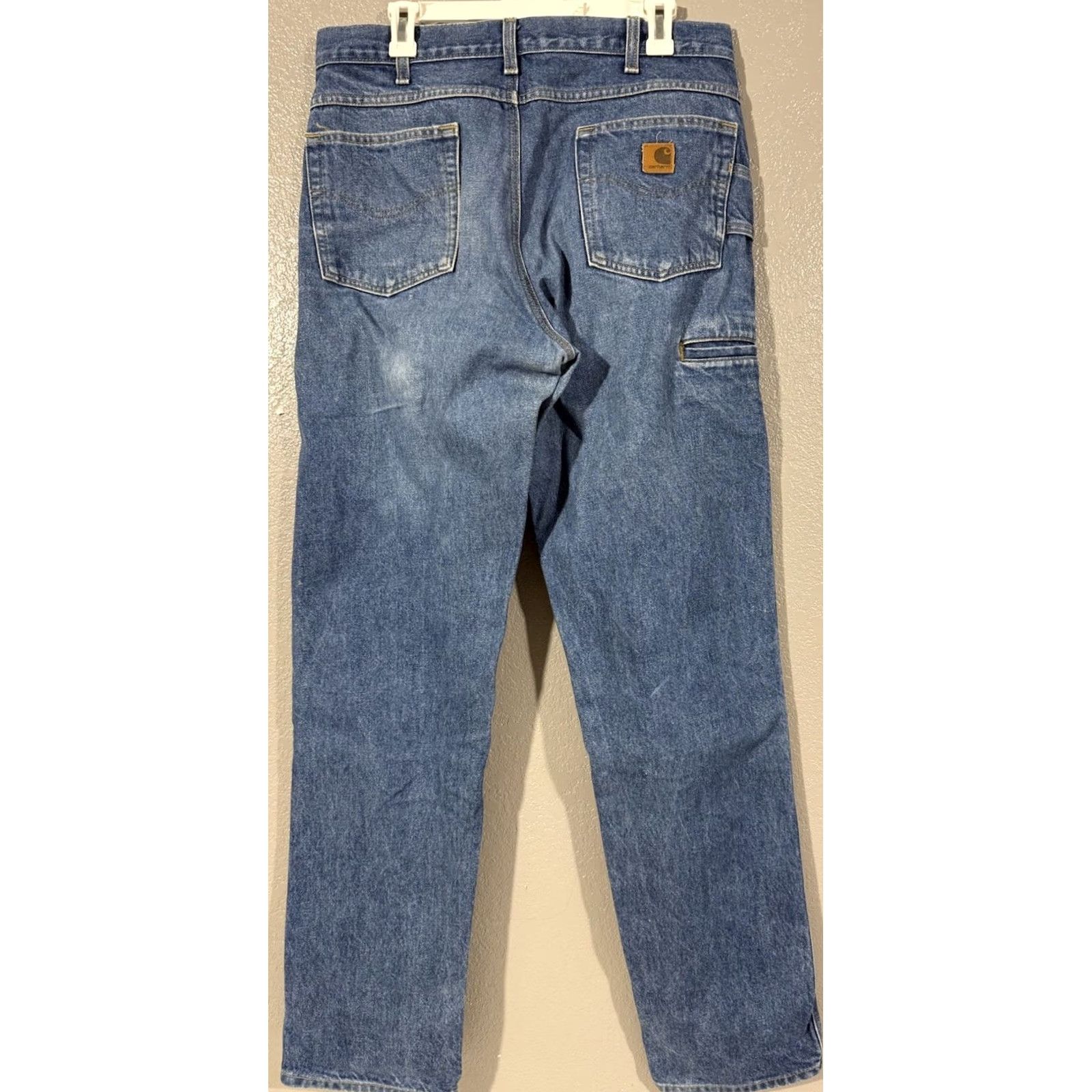 Carhartt Carhartt Jeans Men's 34x36 Blue Denim B234 Relaxed Fit Workwear Grunge Jeans Regular 34 Blue 5-Pocket Denim Carhartt B17 Straight Mens Size US 34 / EU 50 - 6 Thumbnail
