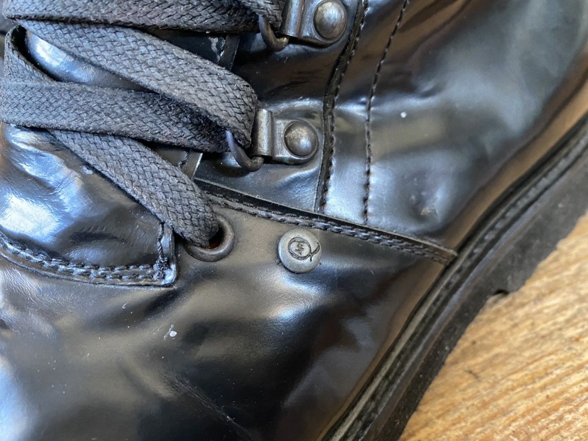 Alexander McQueen × Designer Alexander mc queen black patent leather lace boots sz41 Size US 8 / EU 41 - 5 Thumbnail