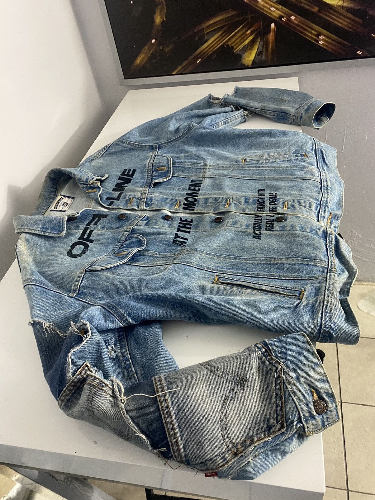 Christian Audigier × Hysteric Glamour × If Six Was Nine OFFLINE Fvck off denim jacket Size US L / EU 52-54 / 3 - 5 Thumbnail