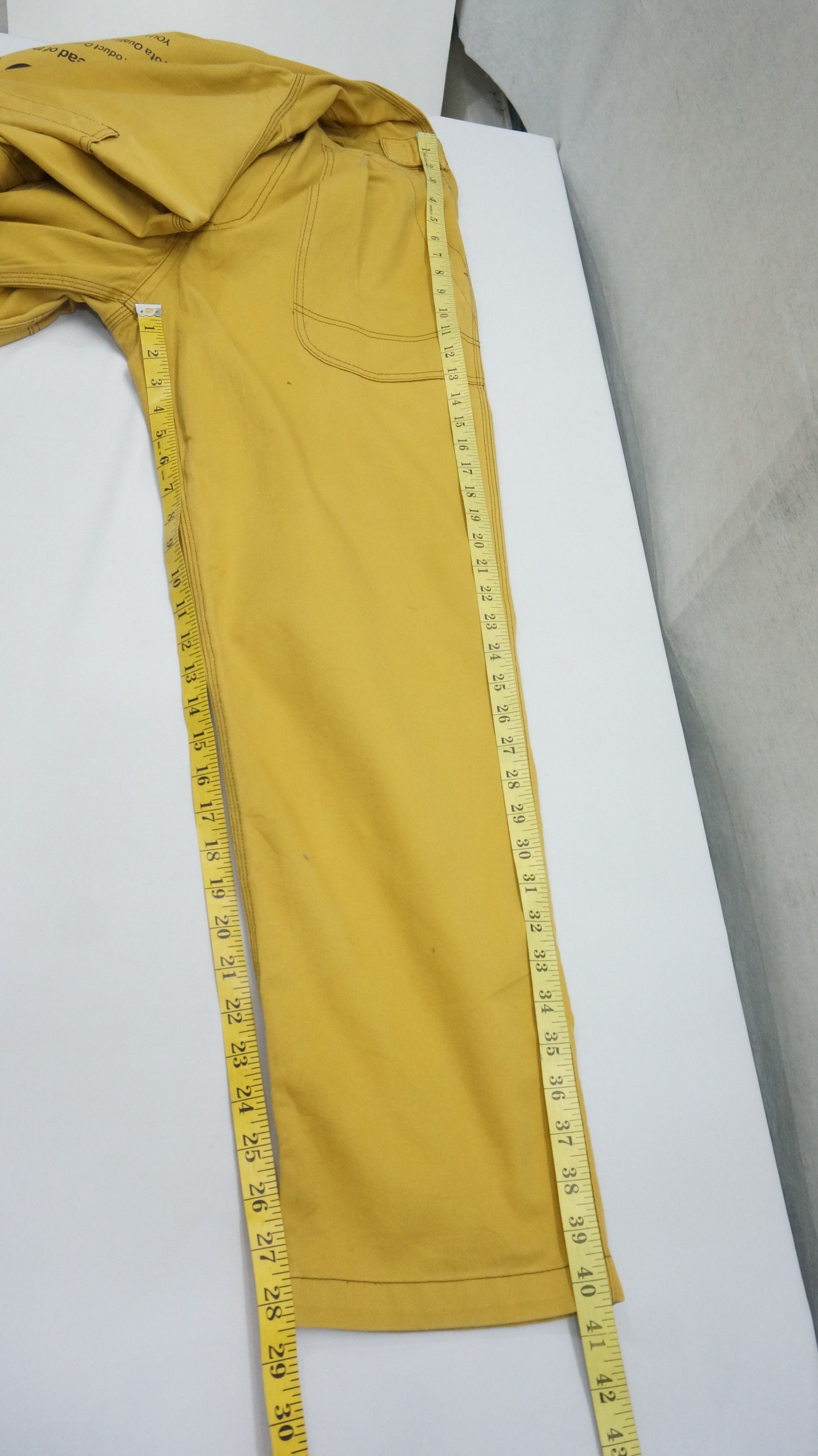 Japanese Brand Vintage TOYOTA Mustard Uniform coverall Size US 31 - 14 Thumbnail