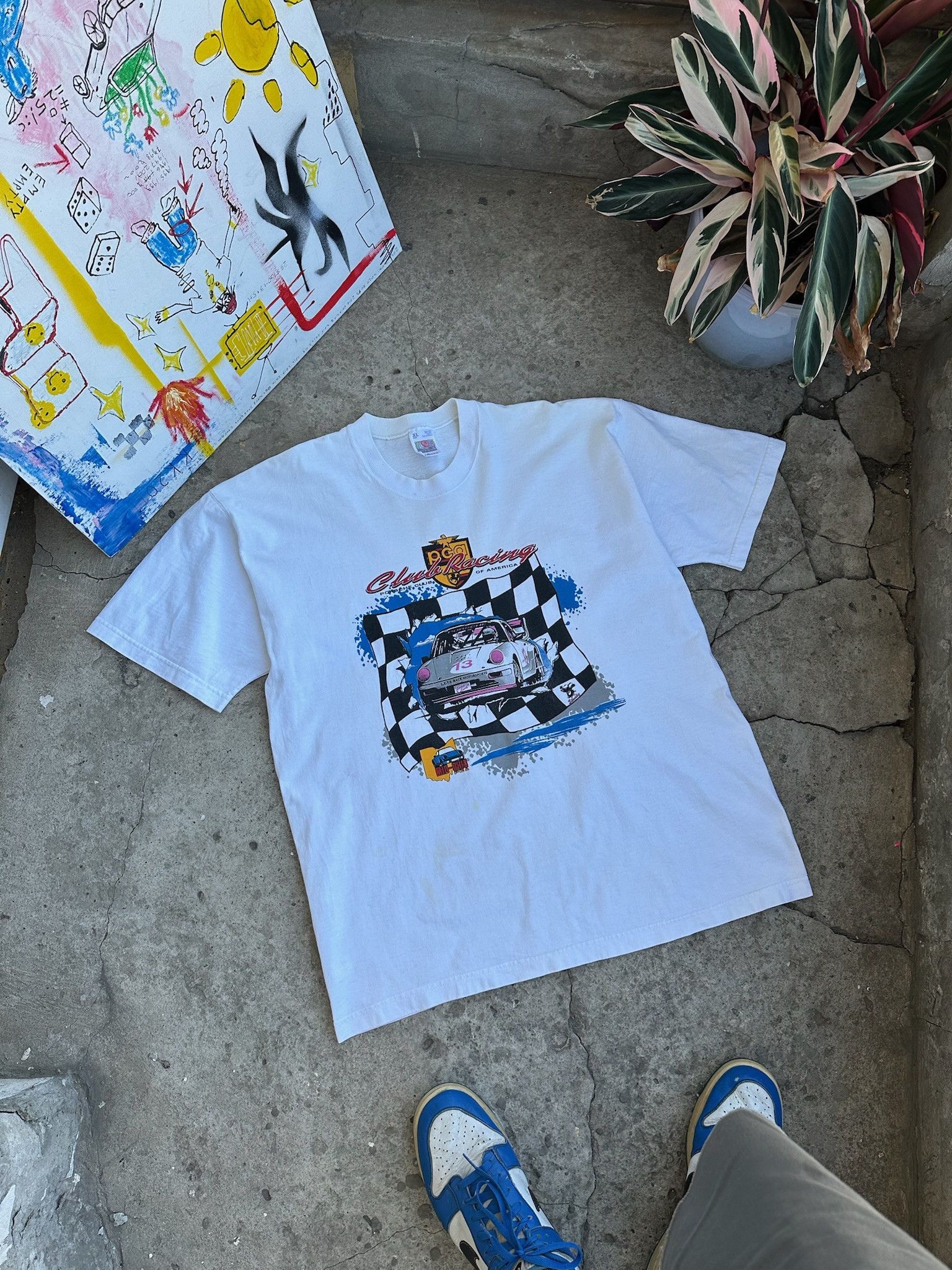 Vintage Vintage 90s Porsche 911 Graphic T Shirt 1996 Size US XL / EU 56 / 4 - 4 Thumbnail