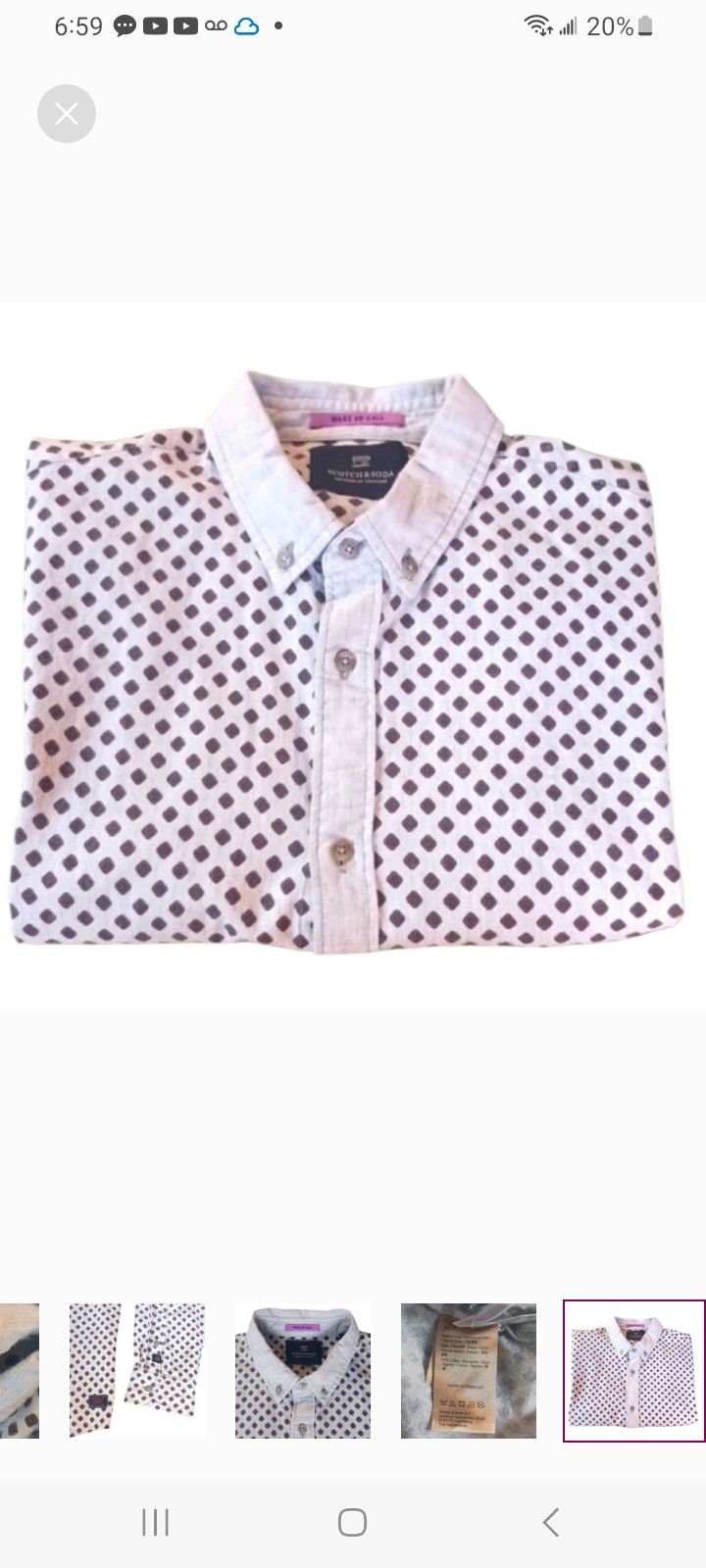 Scotch & Soda SCOTCH & SODA 'Wake Up Call' Long-Sleeve Shirt Size US L / EU 52-54 / 3 - 8 Thumbnail