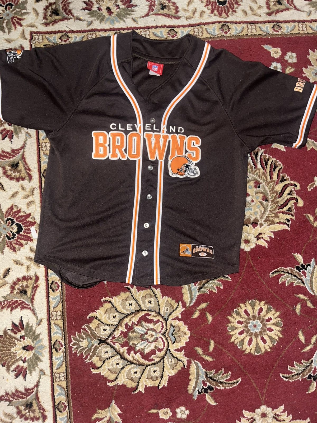 NFL Cleveland browns button up jersey Size US L / EU 52-54 / 3 - 1 Thumbnail