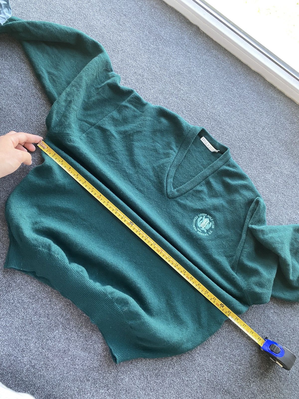 Lyle & Scott 🔥90s Lyle Scott Scotland crieff golf club v neck pullover Size US XL / EU 56 / 4 - 6 Thumbnail