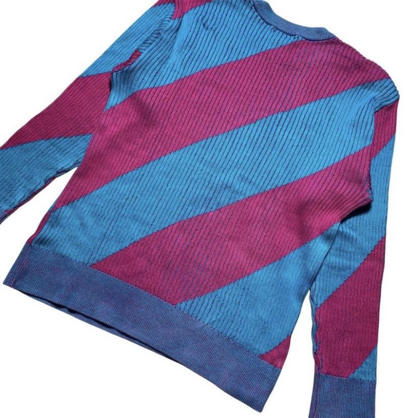 Issey Miyake ISSEY MIYAKE KNITWEAR MAGENTA BLUE COLORBLOCK Size M / US 6-8 / IT 42-44 - 4 Thumbnail