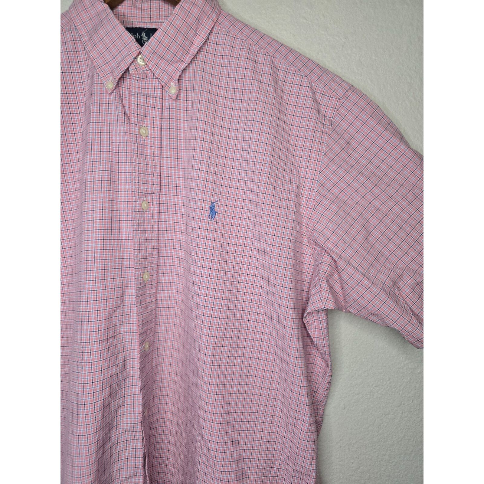 Ralph Lauren Vintage Ralph Lauren Button Up Pink Shirt Plaid Large RL Size US L / EU 52-54 / 3 - 2 Thumbnail