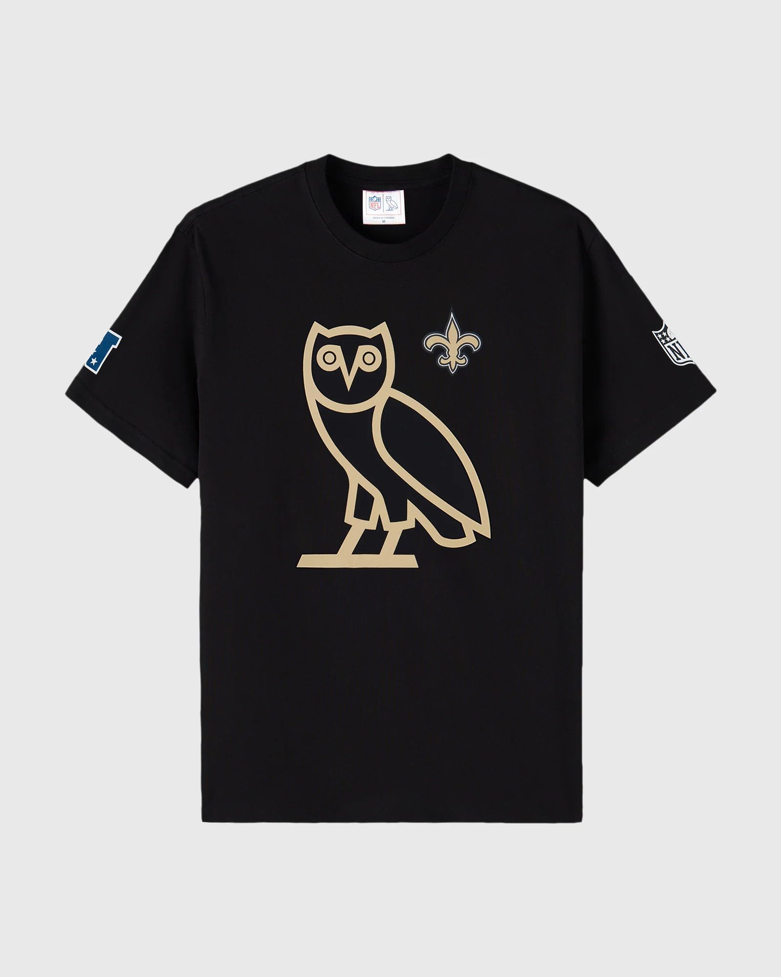 Drake OVO x NFL NEW ORLEANS SAINTS OG OWL T-SHIRT TEE Size US XL / EU 56 / 4 - 2 Thumbnail