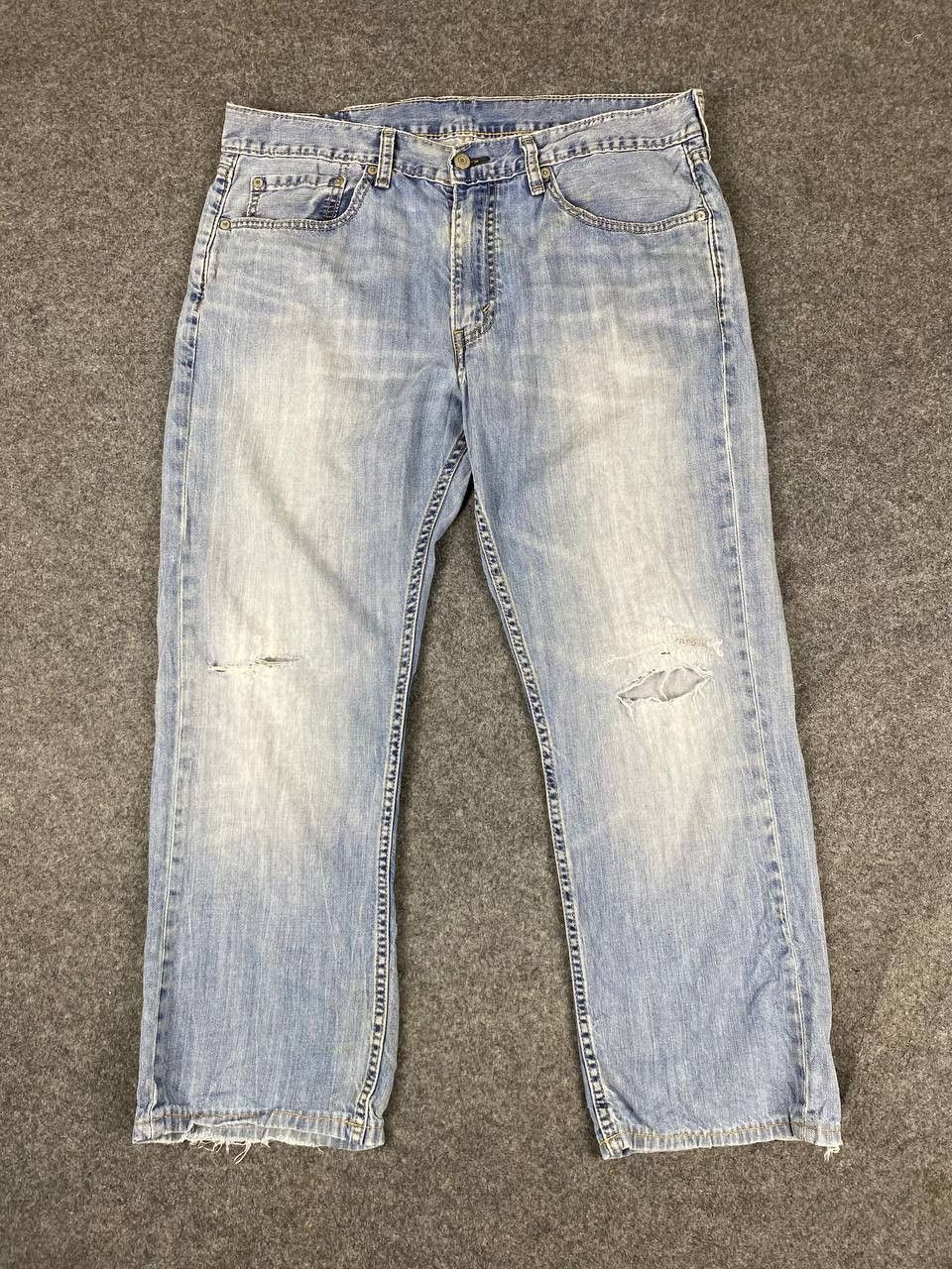 Levi's levis 569 soft distressed denim nice design Size US 36 / EU 52 - 7 Thumbnail