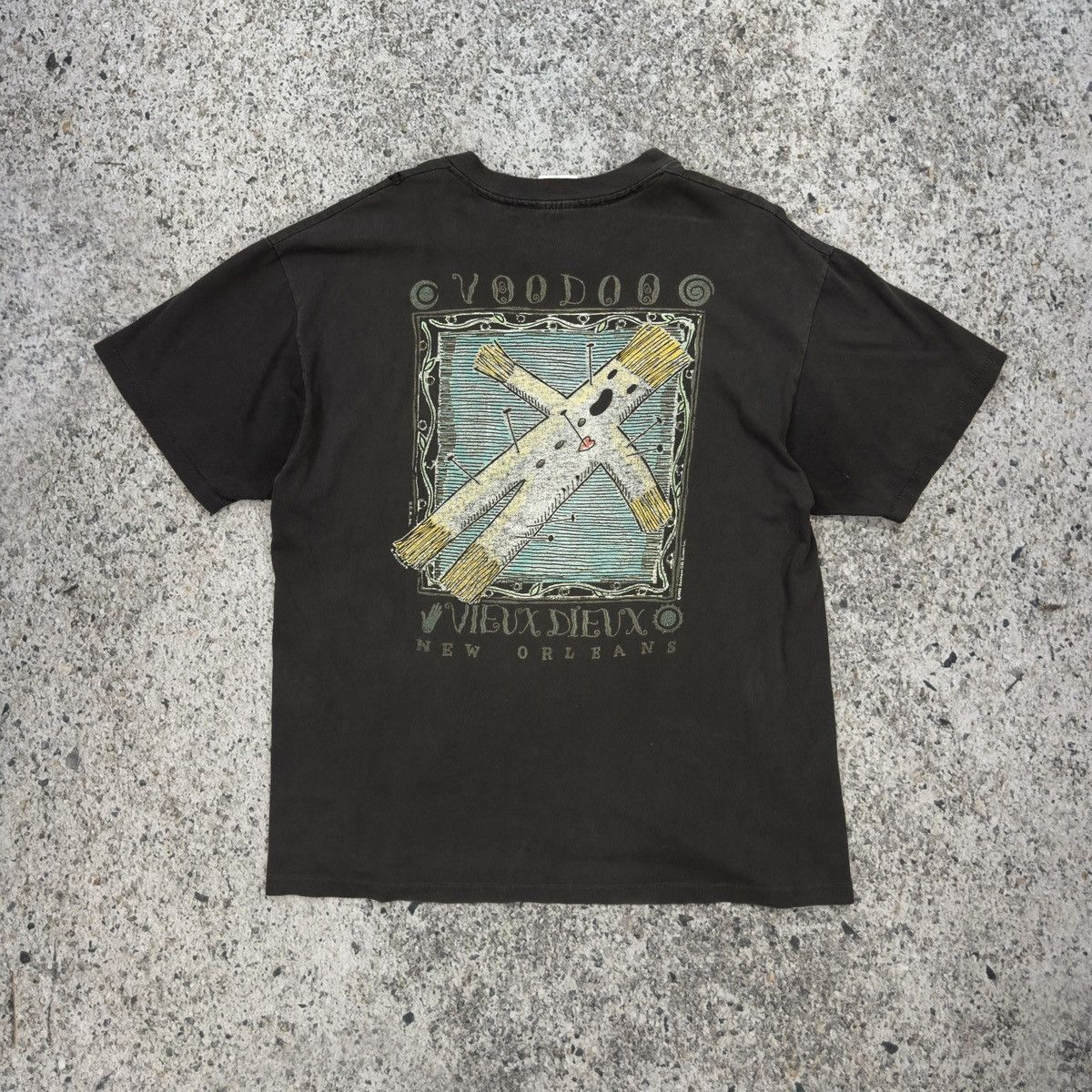 Vintage Thrashed Faded Distressed Voodoo Art Shirt ERD Grunge Chrome Size US XL / EU 56 / 4 - 1 Thumbnail