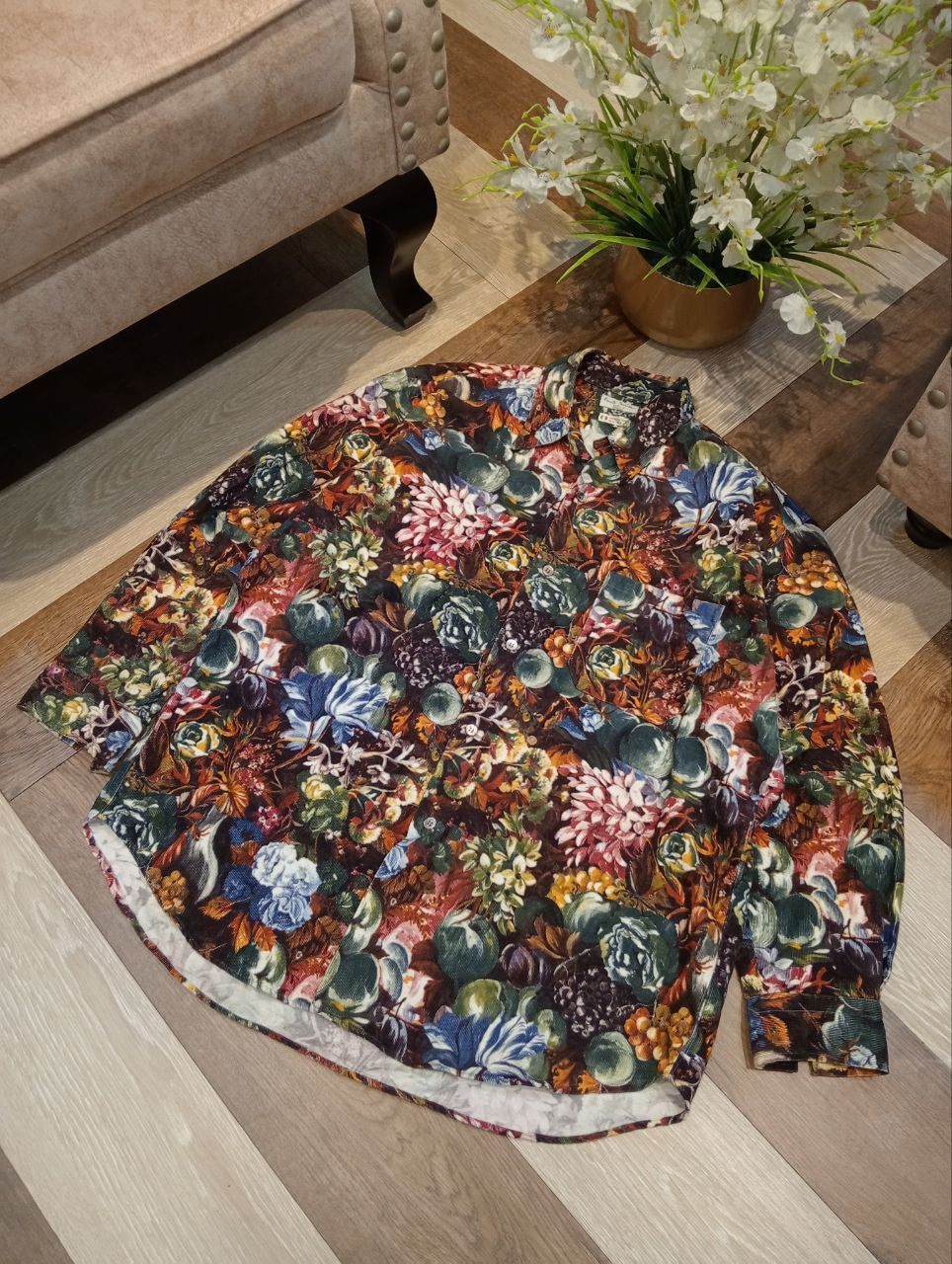 Paul Smith VINTAGE PAUL SMITH LONDON FLORAL OVERPRINT OVERSIZED SHIRT Size US M / EU 48-50 / 2 - 3 Thumbnail