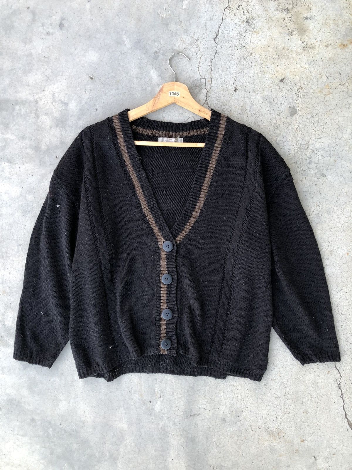 Aran Isles Knitwear 🔴Vintage Knitware Cardigan Sweater Plain Design Size L / US 10 / IT 46 - 1 Thumbnail