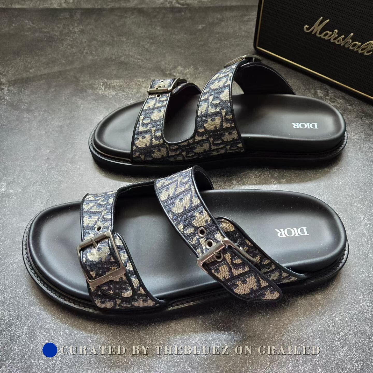 Dior DIOR AQUA Monogram Slingback Slippers Size US 11 / EU 44 - 1 Thumbnail
