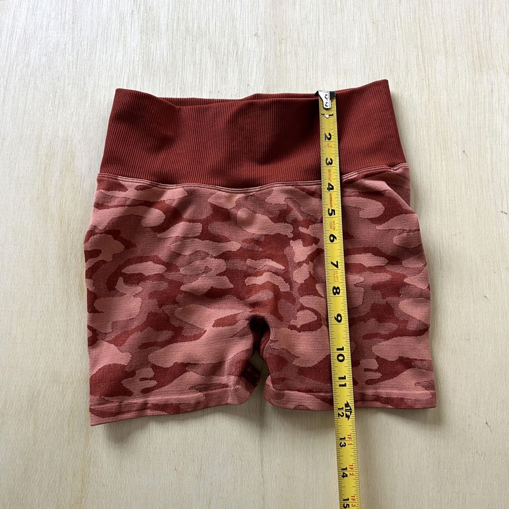Pinko PINK Shorts Womens XS Pink Camo Seamless High Rise Biker Athletic Yoga Lounge Womens XS Pink Camo Seamless High Rise Biker Size 26" / US 2 / IT 38 - 3 Thumbnail