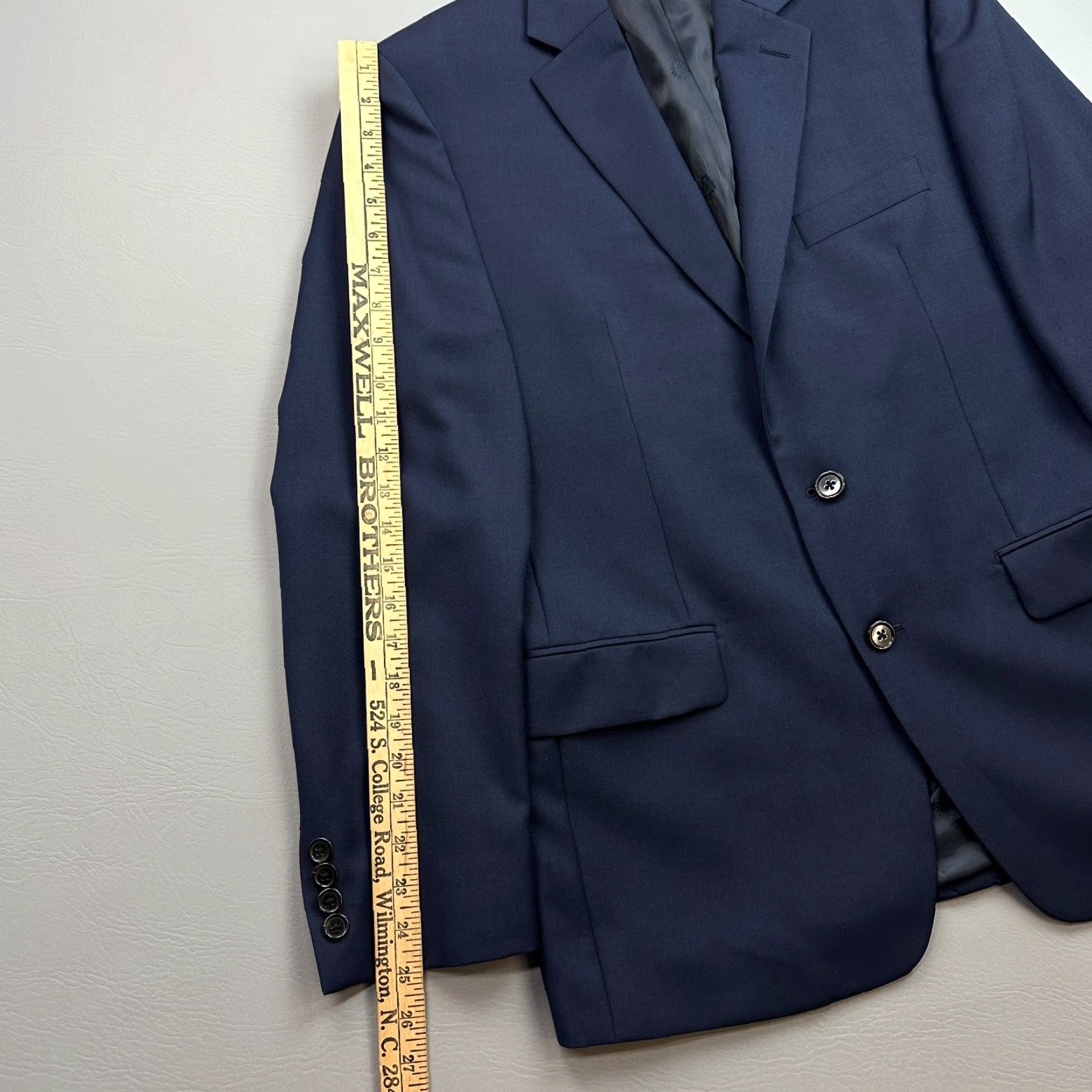 Ralph Lauren Lauren Ralph Lauren Blazer Mens 40R Navy Wool Blend Sport Jacket Black Label Size 40R - 4 Thumbnail