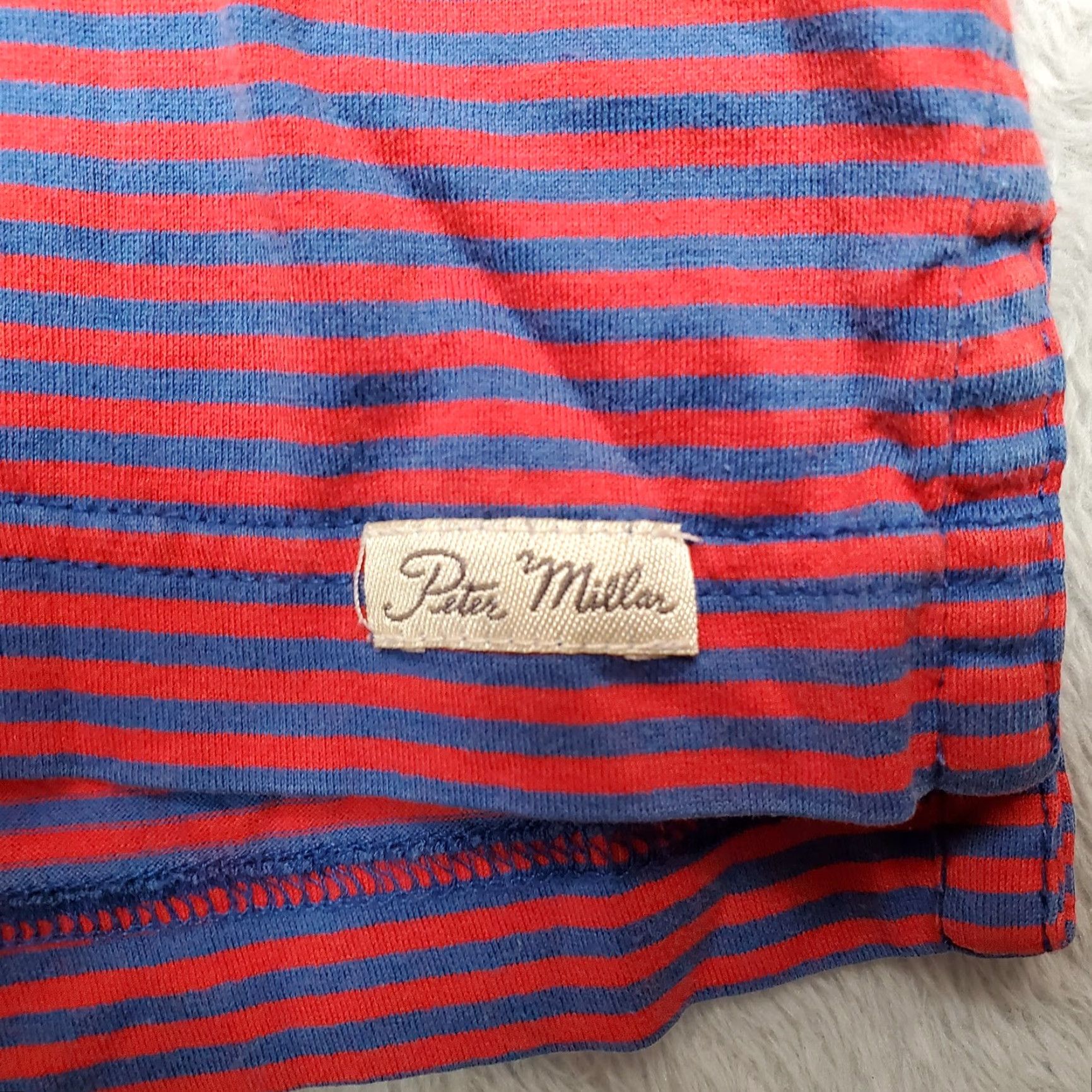 Peter Millar Peter Millar Shirt Mens Large Blue Red Striped Polo 100% Mercerized Cotton Golf Size US L / EU 52-54 / 3 - 6 Thumbnail