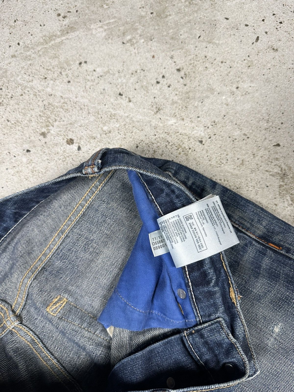 Adidas RARE Adidas Conductor Washed Navy Denim Pants Jeans y2k Size US 29 - 12 Thumbnail