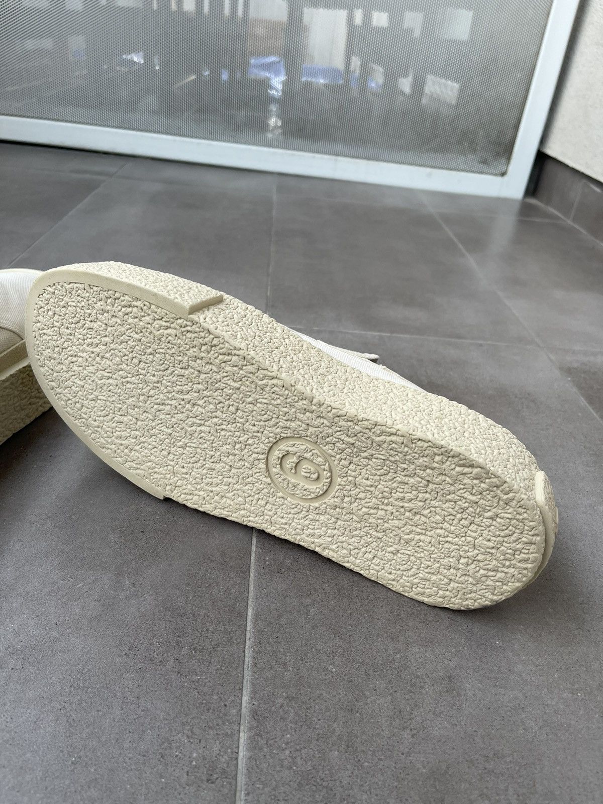 Maison Margiela !DS! SS23 Maison Margiela Logo Beige Slip Ons Size US 12 / EU 45 - 18 Thumbnail