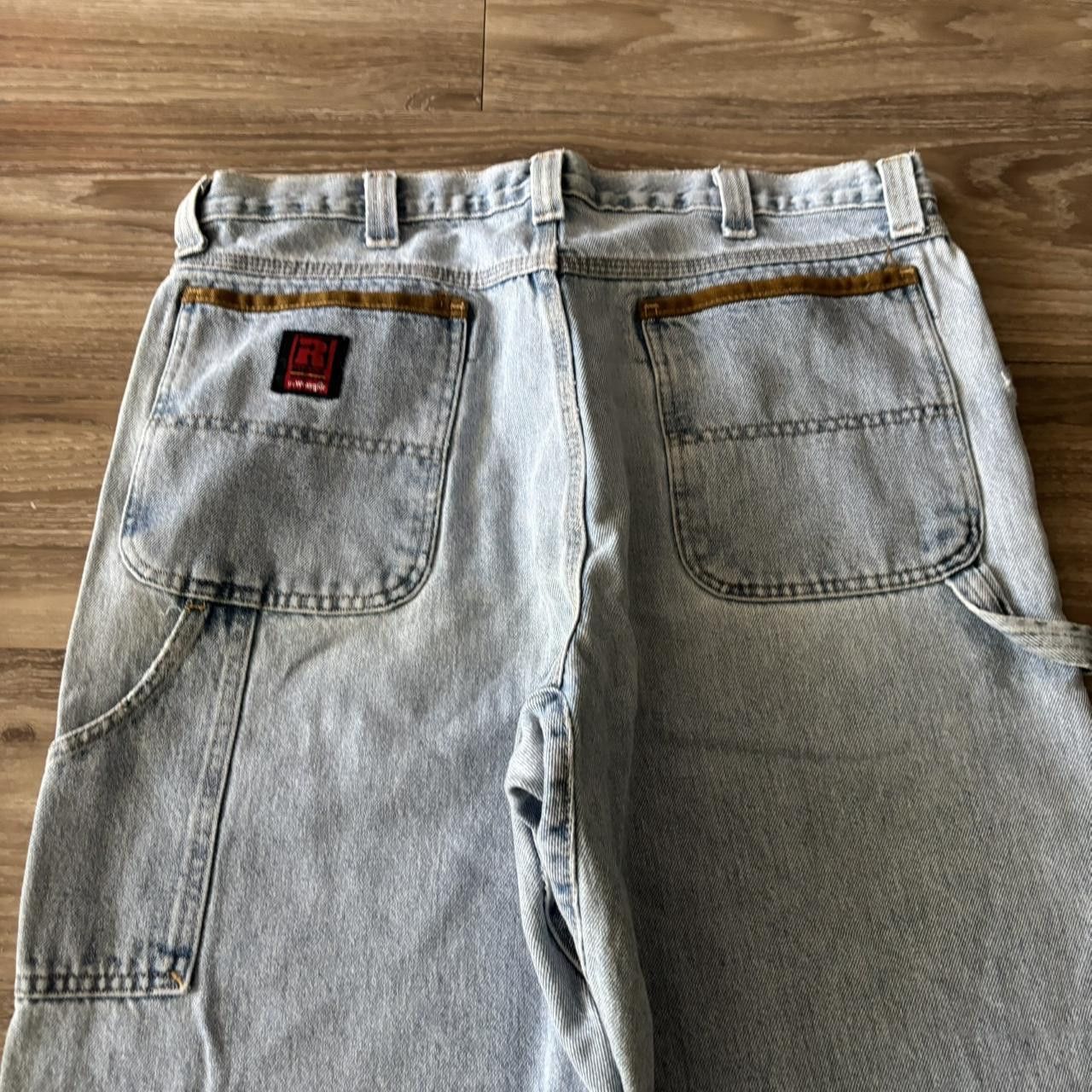Vintage Crazy Vintage Y2K/2000s Baggy Light Wash Skater Workwear Carpenter Denim Jeans! 34x33 Size US 34 / EU 50 - 7 Thumbnail