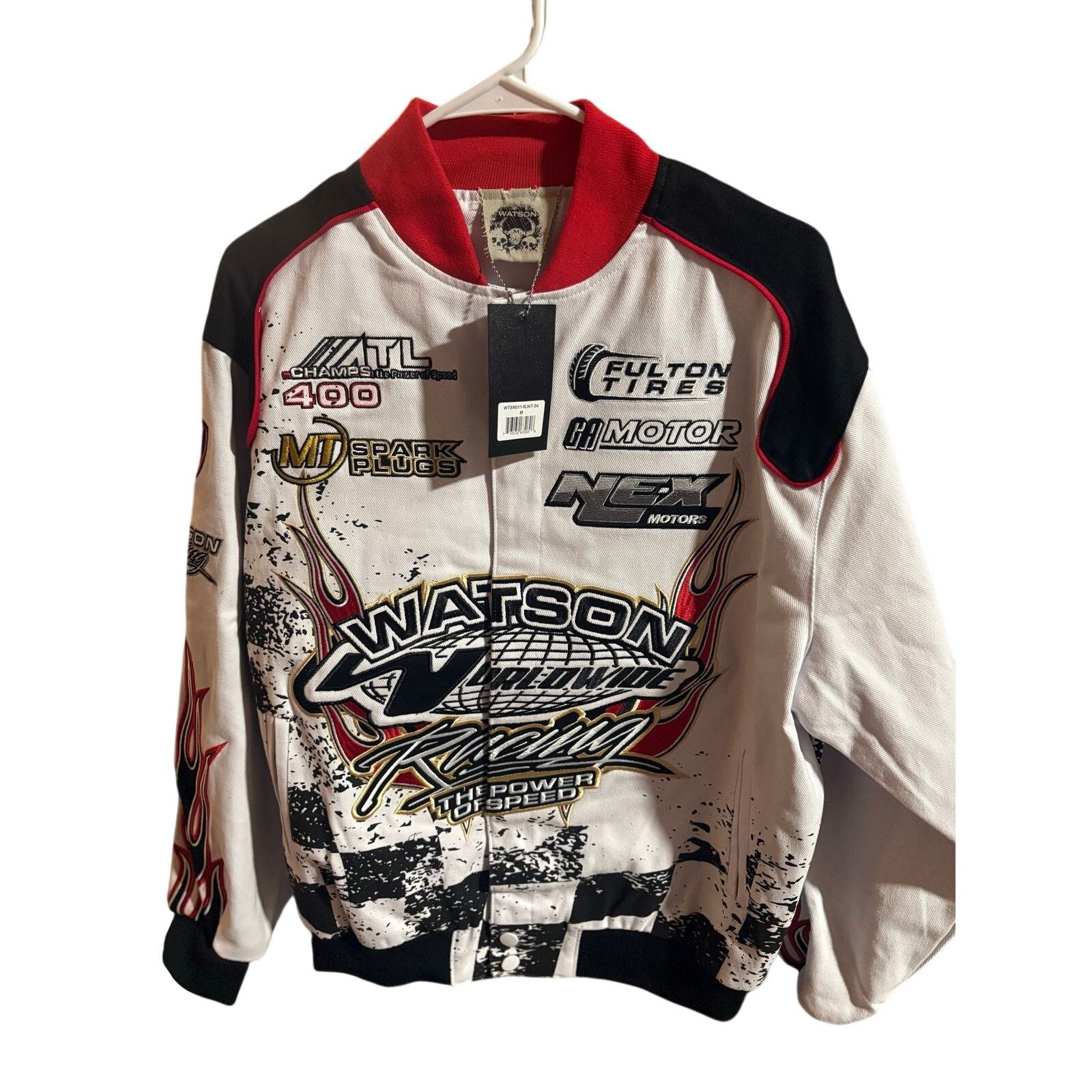 Other NWT SZ M - Watson Racing Moto Jacket, Wht/Blk/Red Size US M / EU 48-50 / 2 - 1 Thumbnail