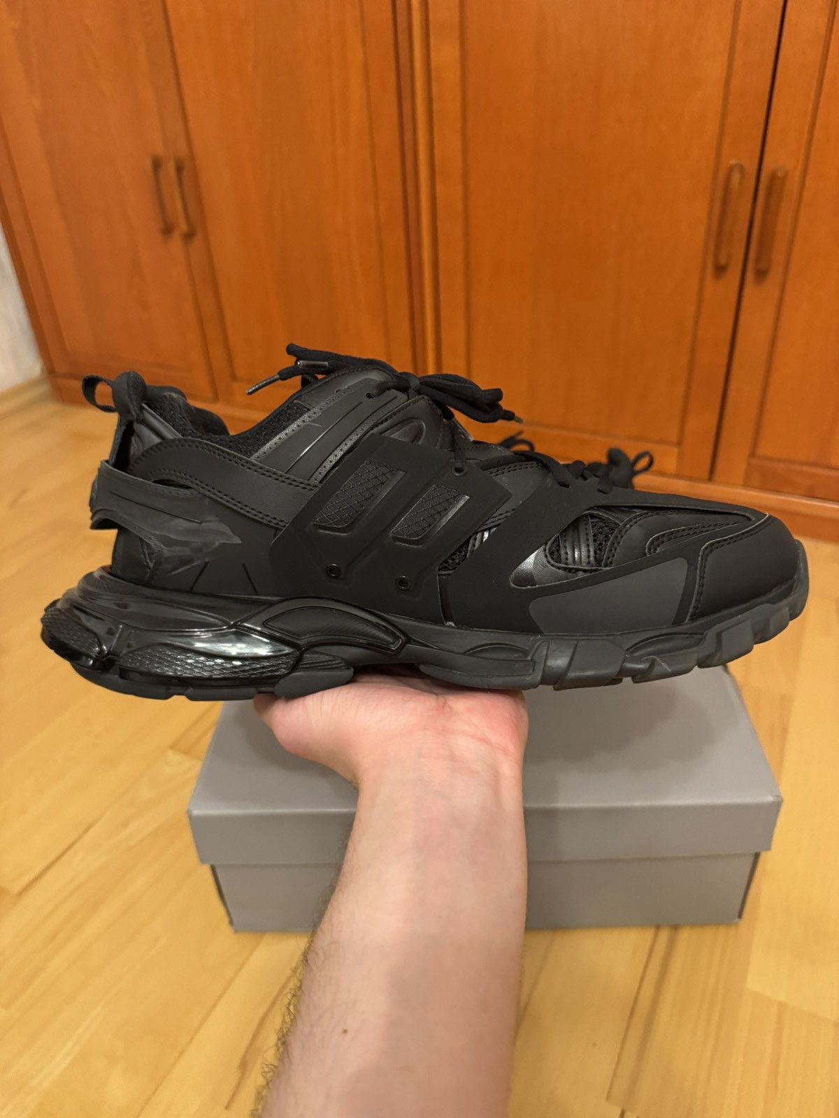 Balenciaga Balenciaga Track Clearsole Triple Black Size US 13 / EU 46 - 4 Thumbnail