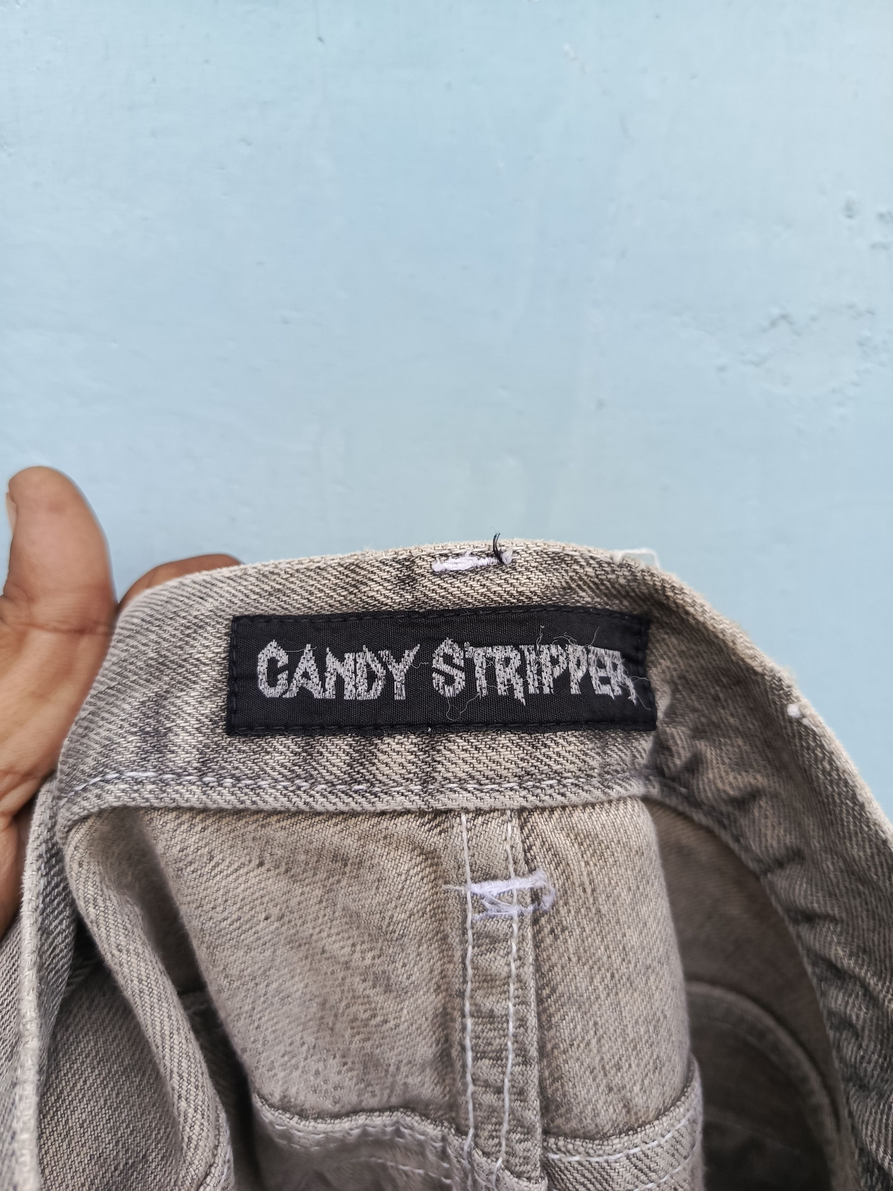 Japanese Brand Distressed denim candy stripper japanesebrand Size 26" / US 2 / IT 38 - 8 Thumbnail