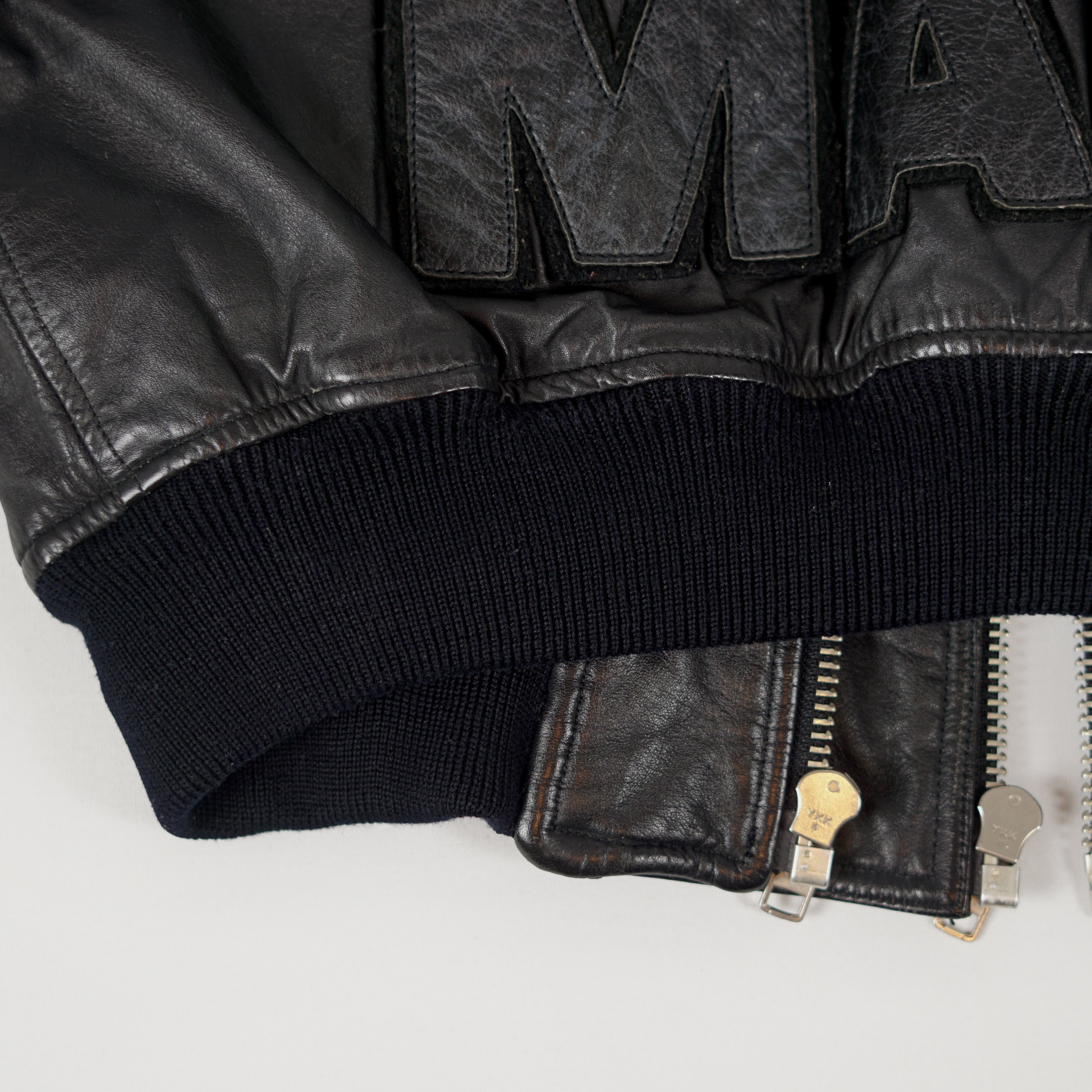 Kansai Yamamoto 90's Kansai Yamamoto / Genuine Leather Bomber Jacket Size US M / EU 48-50 / 2 - 13 Thumbnail