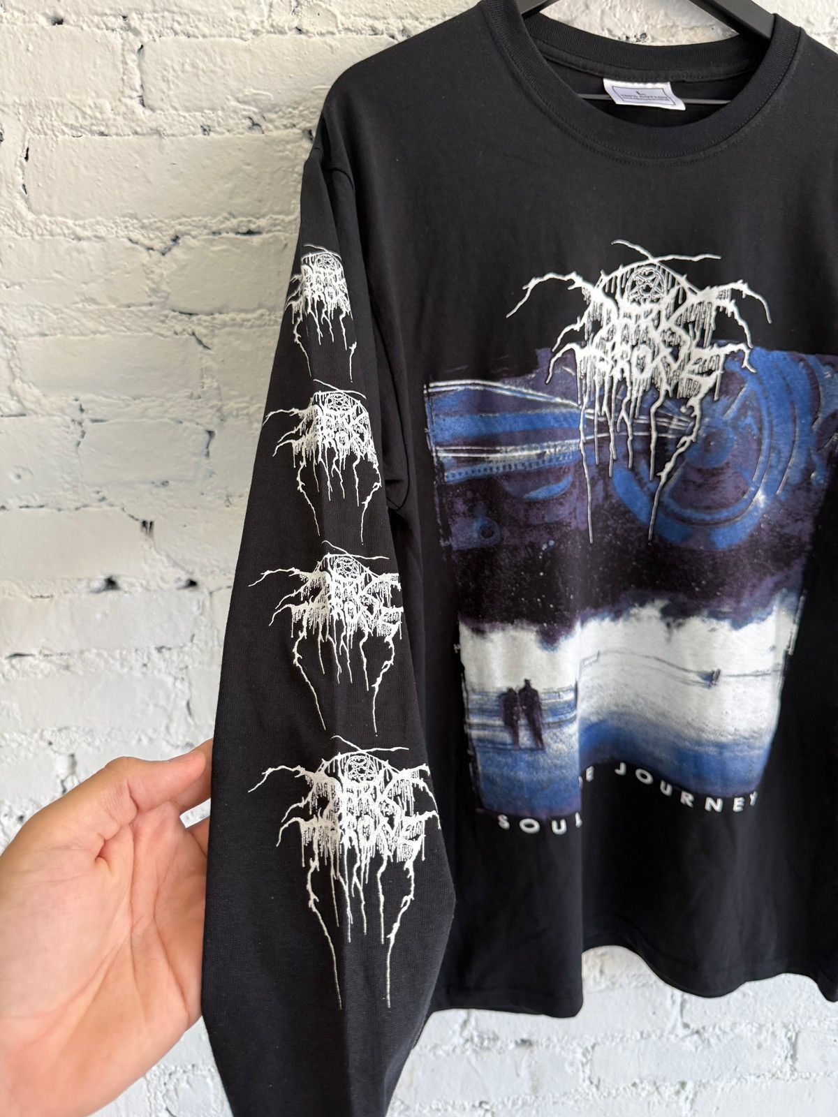 Vintage 2001 DARK THRONE ‘SOULSIDE JOURNEY’ L/S TEE Size US L / EU 52-54 / 3 - 2 Thumbnail