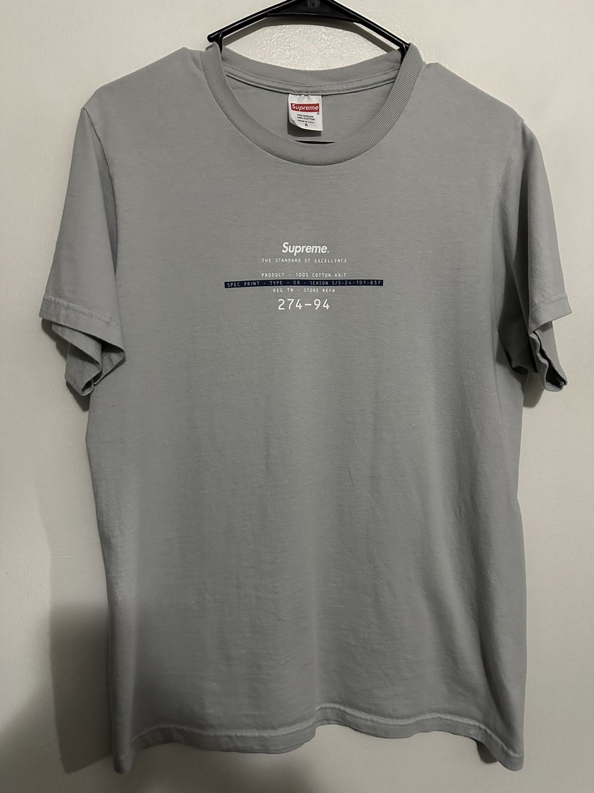 Supreme Supreme Standard Tee Size US S / EU 44-46 / 1 - 1 Thumbnail