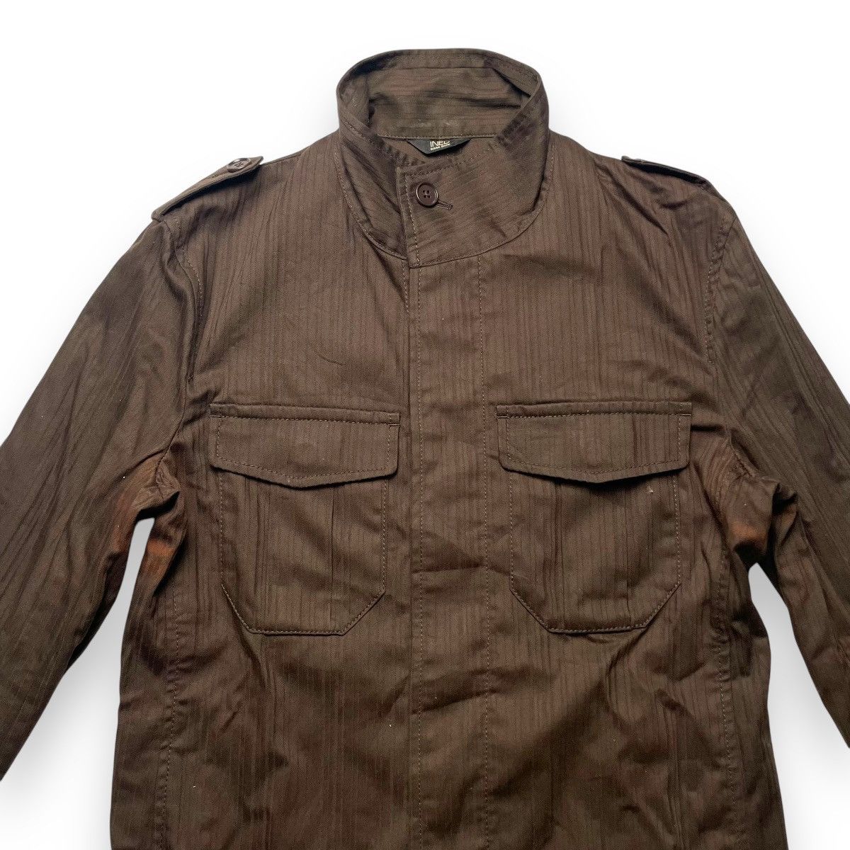 Yohji Yamamoto INED HOMME YOHJI YAMAMOTO STRIPES BUTTON UP FIELD JACKET Size US M / EU 48-50 / 2 - 7 Thumbnail