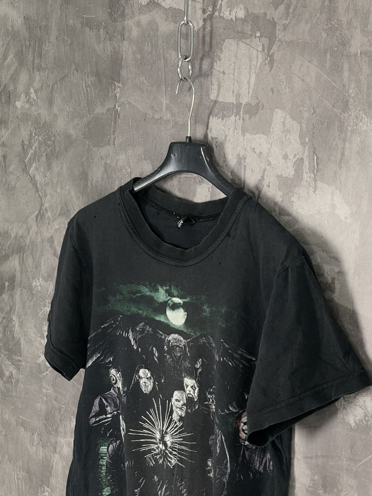 Band Tees × Vintage Vintage Y2K Slipknot Distressed Band Y2K T-Shirt Size US S / EU 44-46 / 1 - 7 Thumbnail