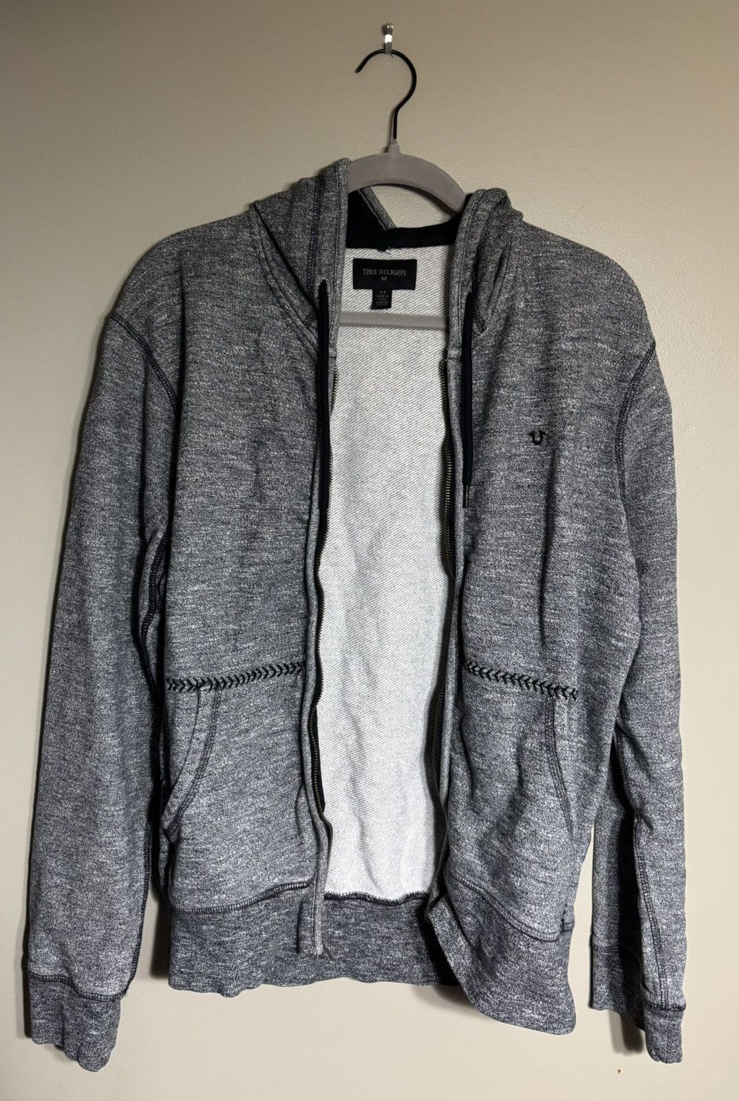 True Religion True Religion-Baseball Stitch Gray Full Zip Size Small Size US S / EU 44-46 / 1 - 7 Thumbnail