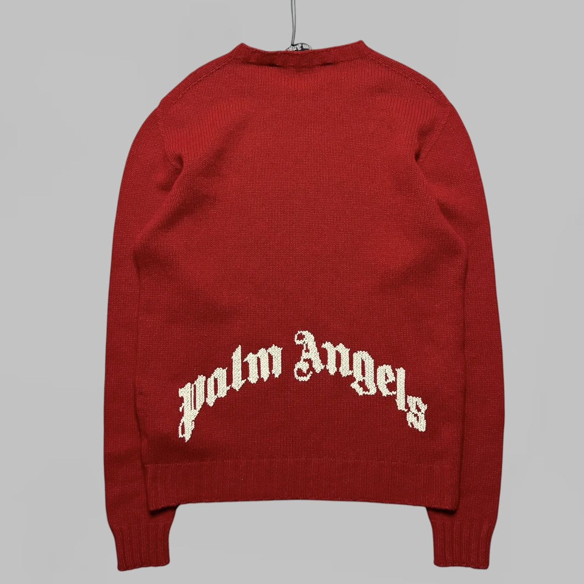 Palm Angels PALM ANGELS EMBROIDERED LOGO RED SWEATER NEW SIZE S Size US S / EU 44-46 / 1 - 1 Thumbnail