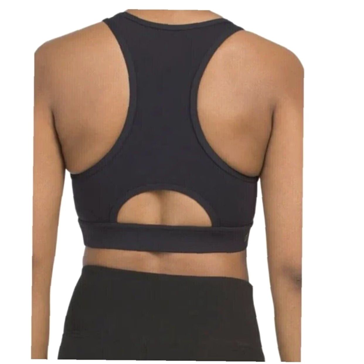 Vintage Peloton Sports Bra Shirt Womens 1X Black High Neck Racerback NWT Logo Cross Athletic Activewear Size ONE SIZE - 4 Thumbnail