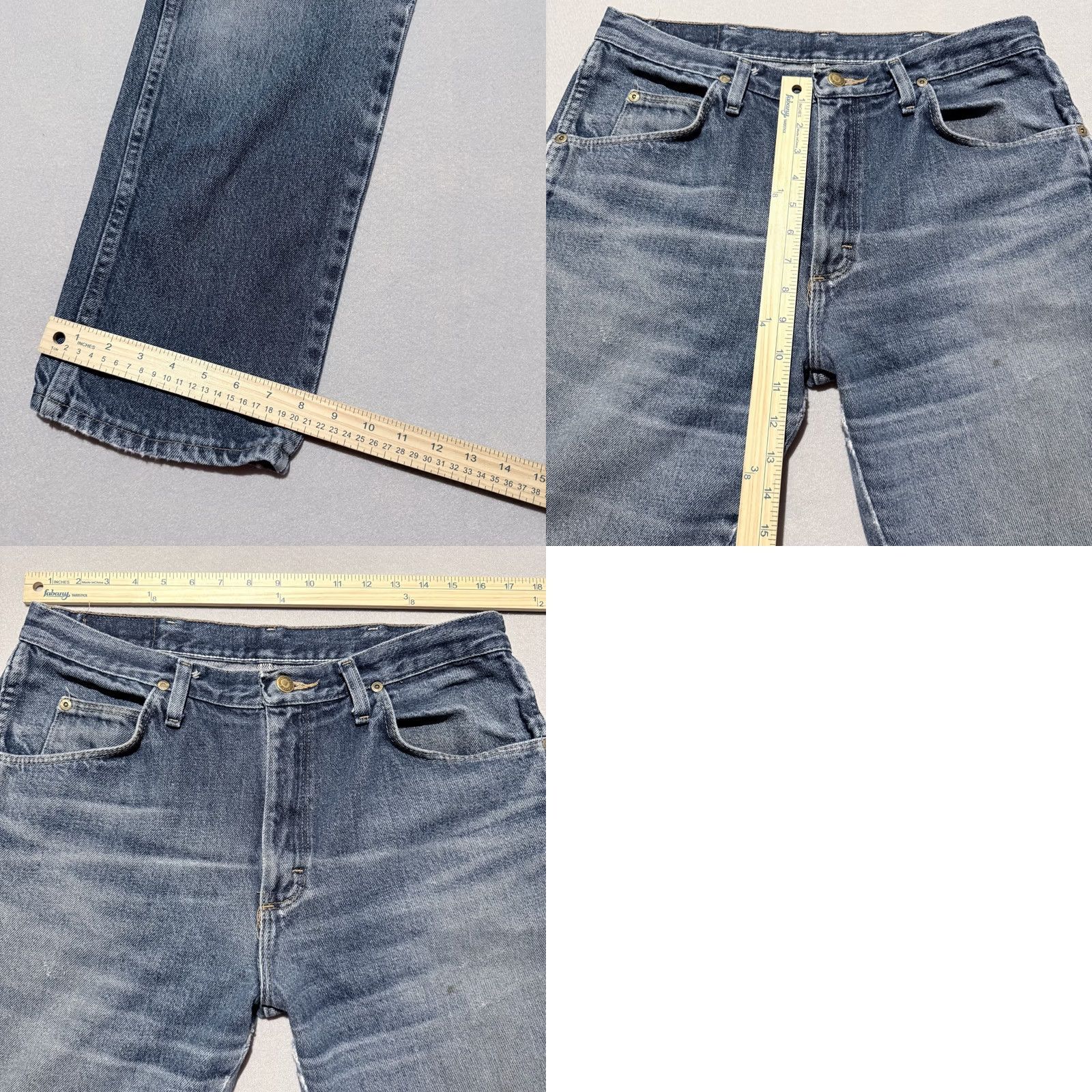 Wrangler Wrangler Jeans Men's Blue Denim Mid-Rise Classic Fit Straight Zip Fly - 34X30 Size US 34 / EU 50 - 9 Thumbnail