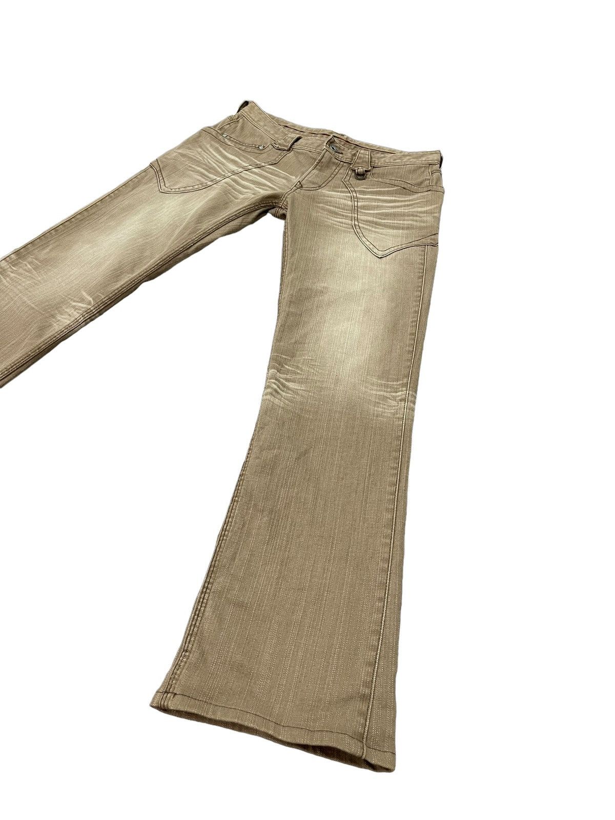 Japanese Brand Slim Jeans Nicole Club Faded Stretch Low Rise 8🟦8 Size US 31 - 3 Thumbnail