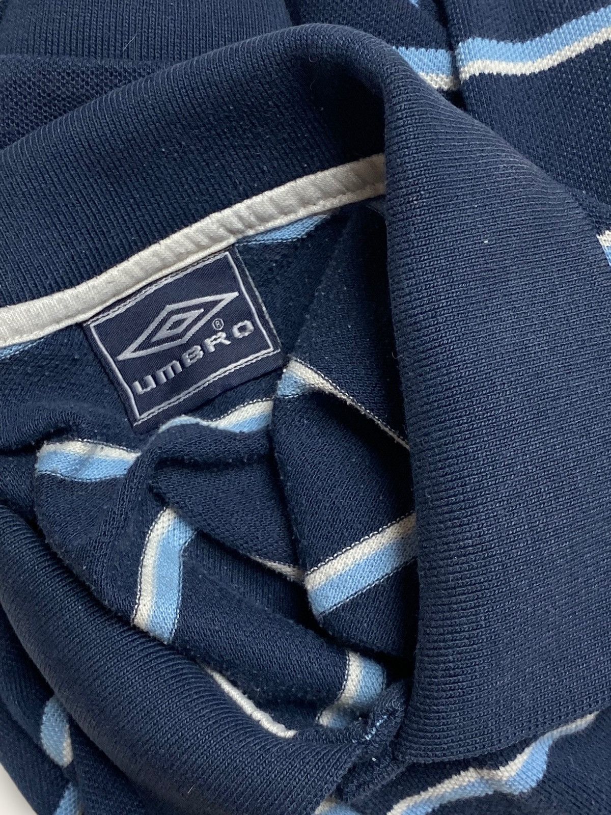 Umbro 00s Vintage UMBRO Striped Minimalistic Small Logo Polo Shirt Size US S / EU 44-46 / 1 - 3 Thumbnail