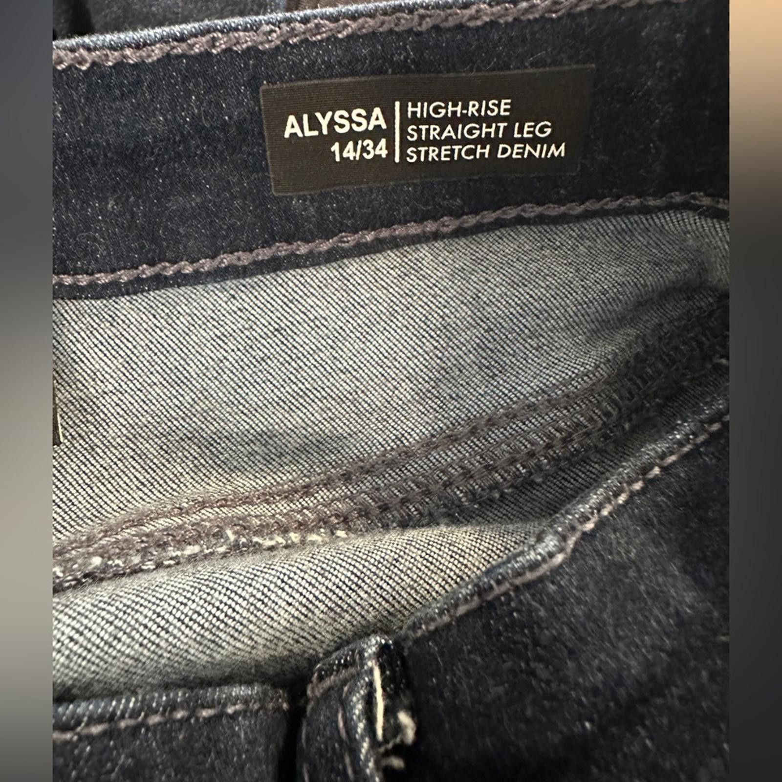Buffalo David Bitton Buffalo David button Alyssa high rise stretch denim 14/34 Size 36" / US 14 / IT 50 - 5 Thumbnail