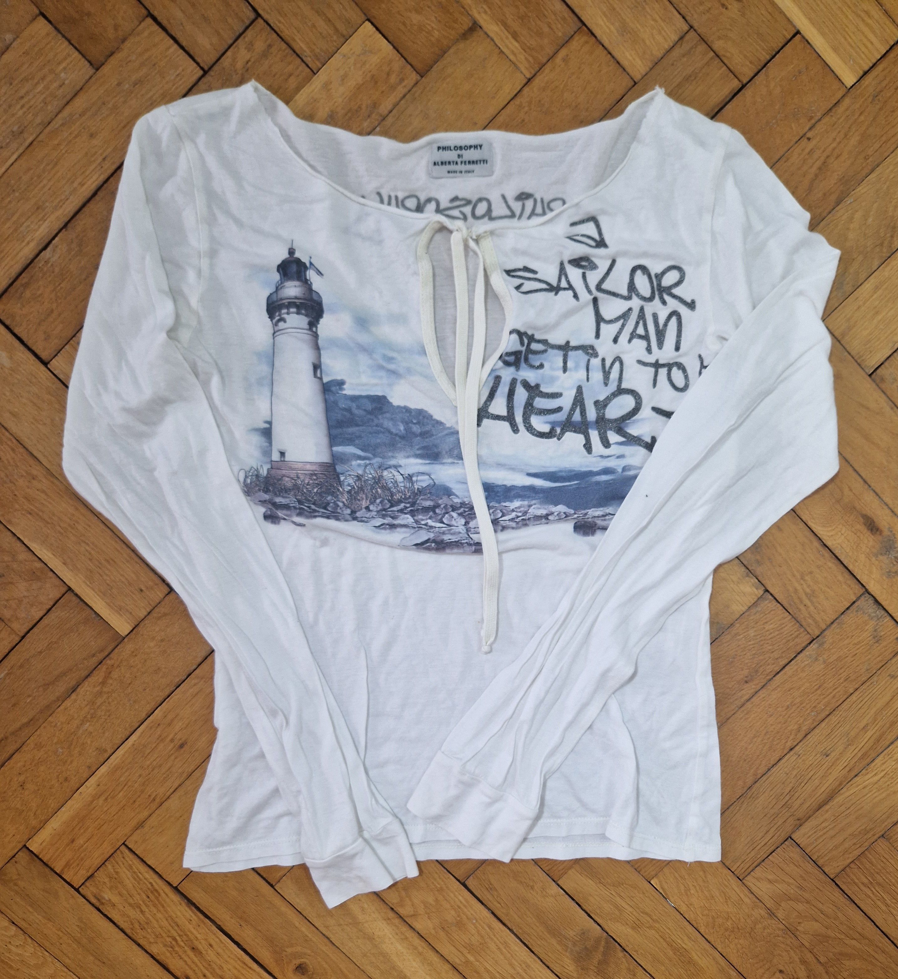 Alberta Ferretti Alberta Feretti x Philosophy vintage y2k top Size S / US 4 / IT 40 - 1 Thumbnail