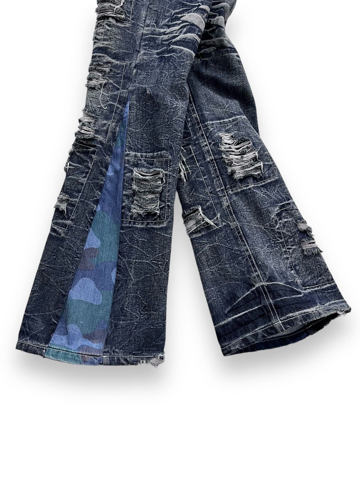 FYE LOWBOX Seditionaries Grunge Ripped FLARE REWORKED Jeans