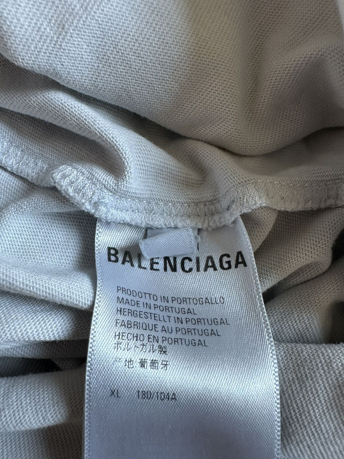 Balenciaga BALENCIAGA WARDROBE LOGO T-SHIRT – WHITE Size US XL / EU 56 / 4 - 5 Thumbnail