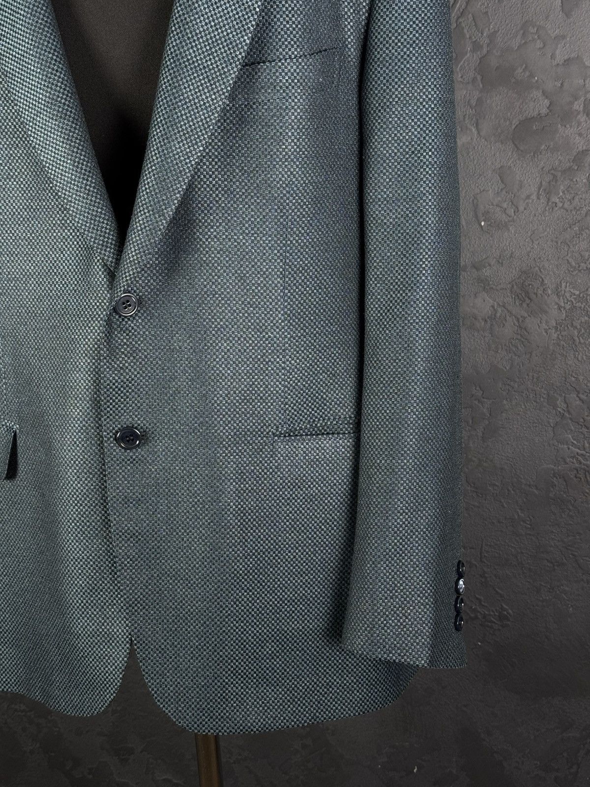 Brioni BRIONI Brunico Silk & Wool Micro-Structure Blazer Jacket Size 54R - 6 Thumbnail