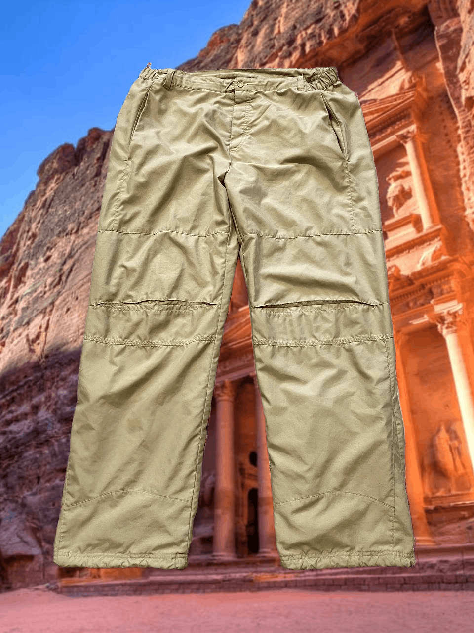 Nike Vintage logo Nike beige casual pants crazy Y2K size XXL Size US 38 / EU 54 - 1 Thumbnail