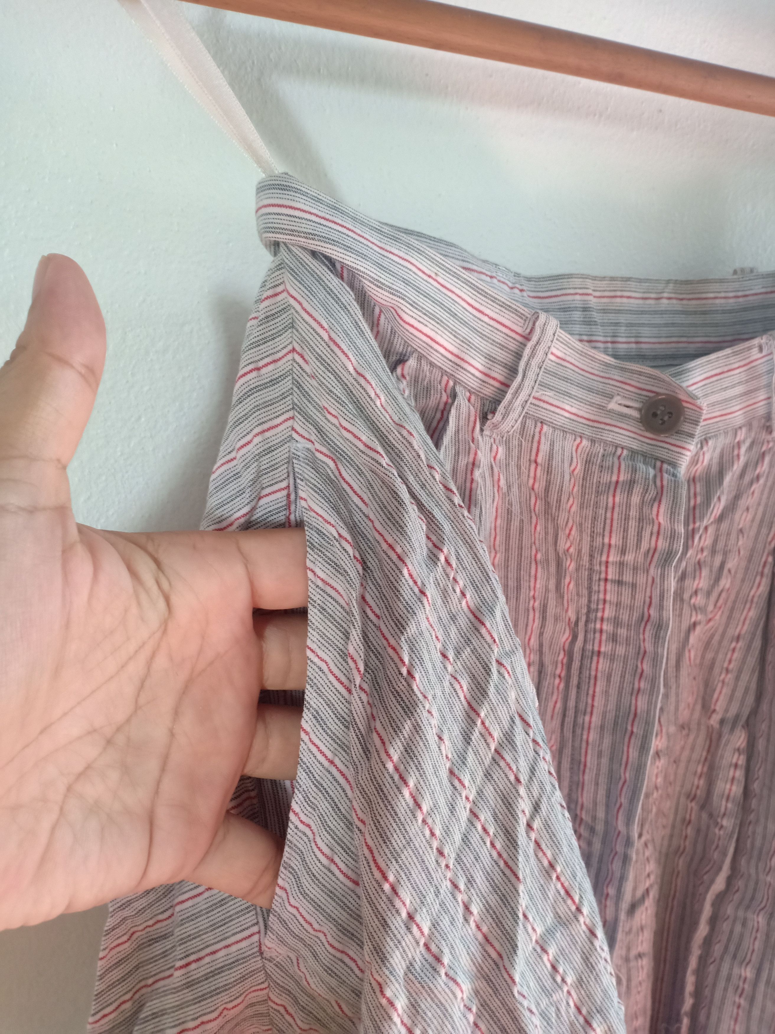 Norma Kamali NORMA KAMALI midi stripes skirt Size 24" / US 00 / IT 34 - 4 Thumbnail
